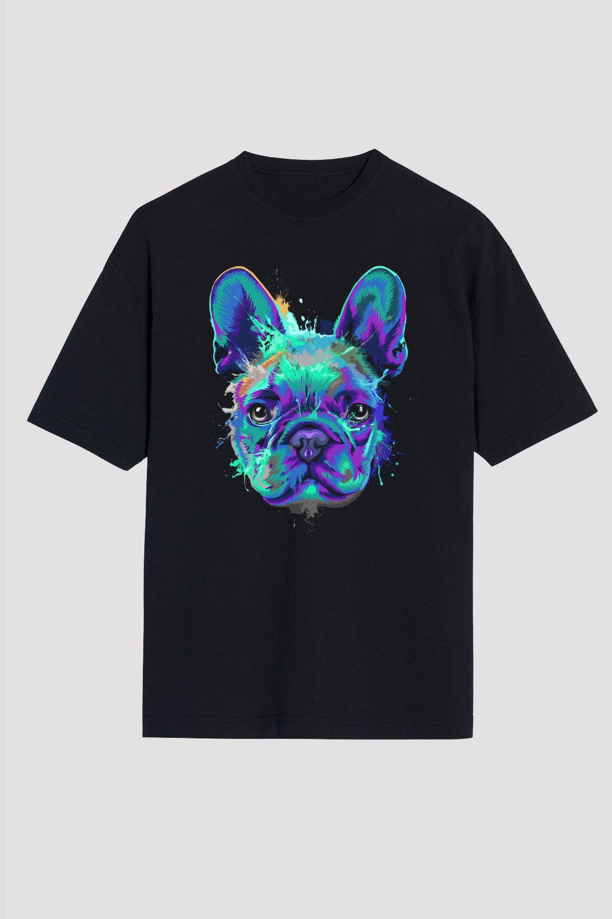 Köpek Siyah Unisex Tişört T-Shirt - TişörtFabrikası