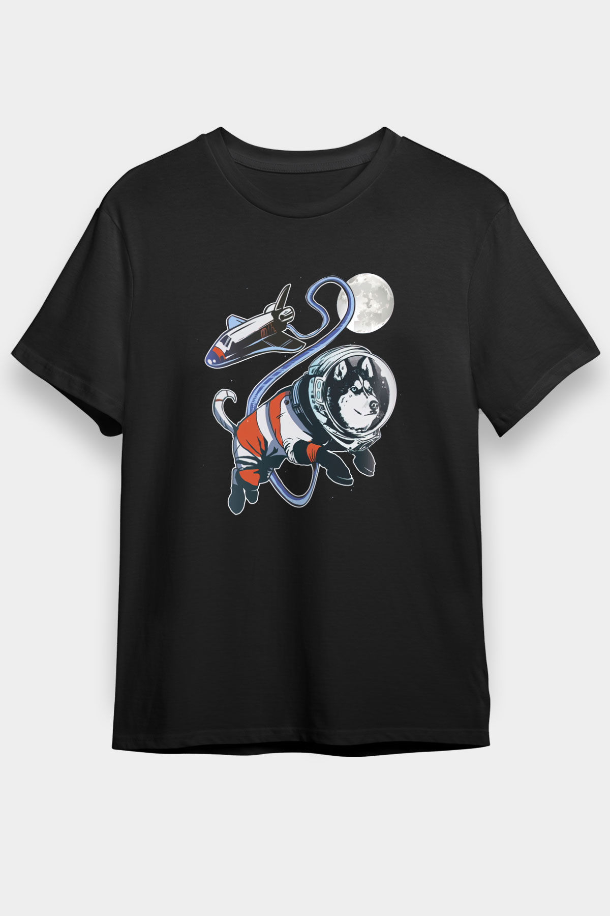Köpek Siyah Unisex Tişört T-Shirt - TişörtFabrikası
