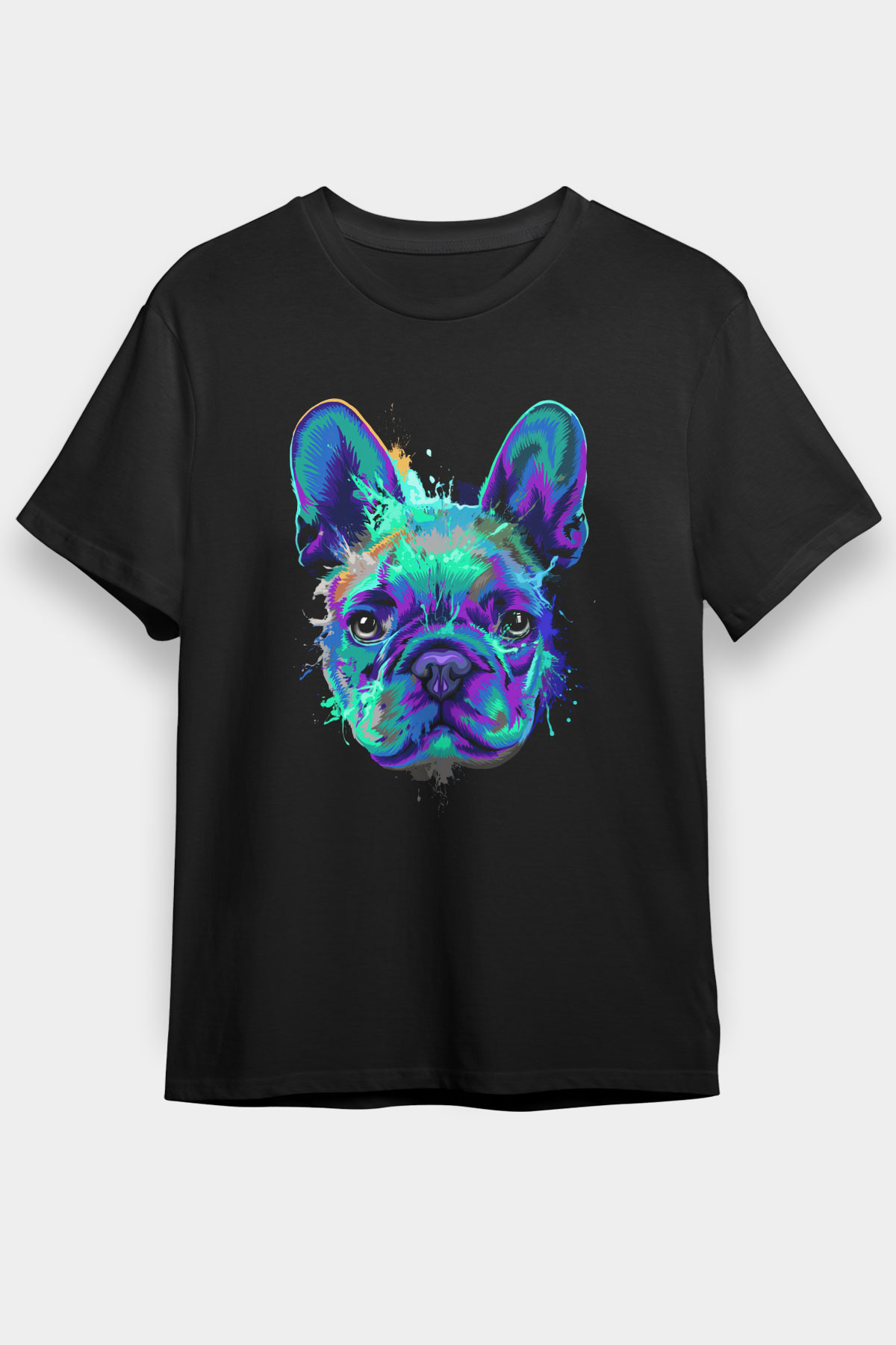 Köpek Siyah Unisex Tişört T-Shirt - TişörtFabrikası