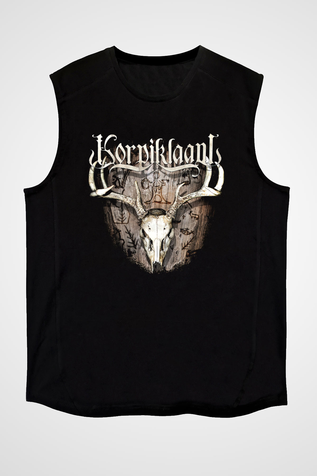 Korpiklaani Siyah Unisex Kolsuz Tişört