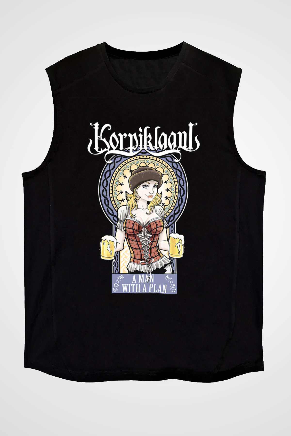 Korpiklaani Siyah Unisex Kolsuz Tişört
