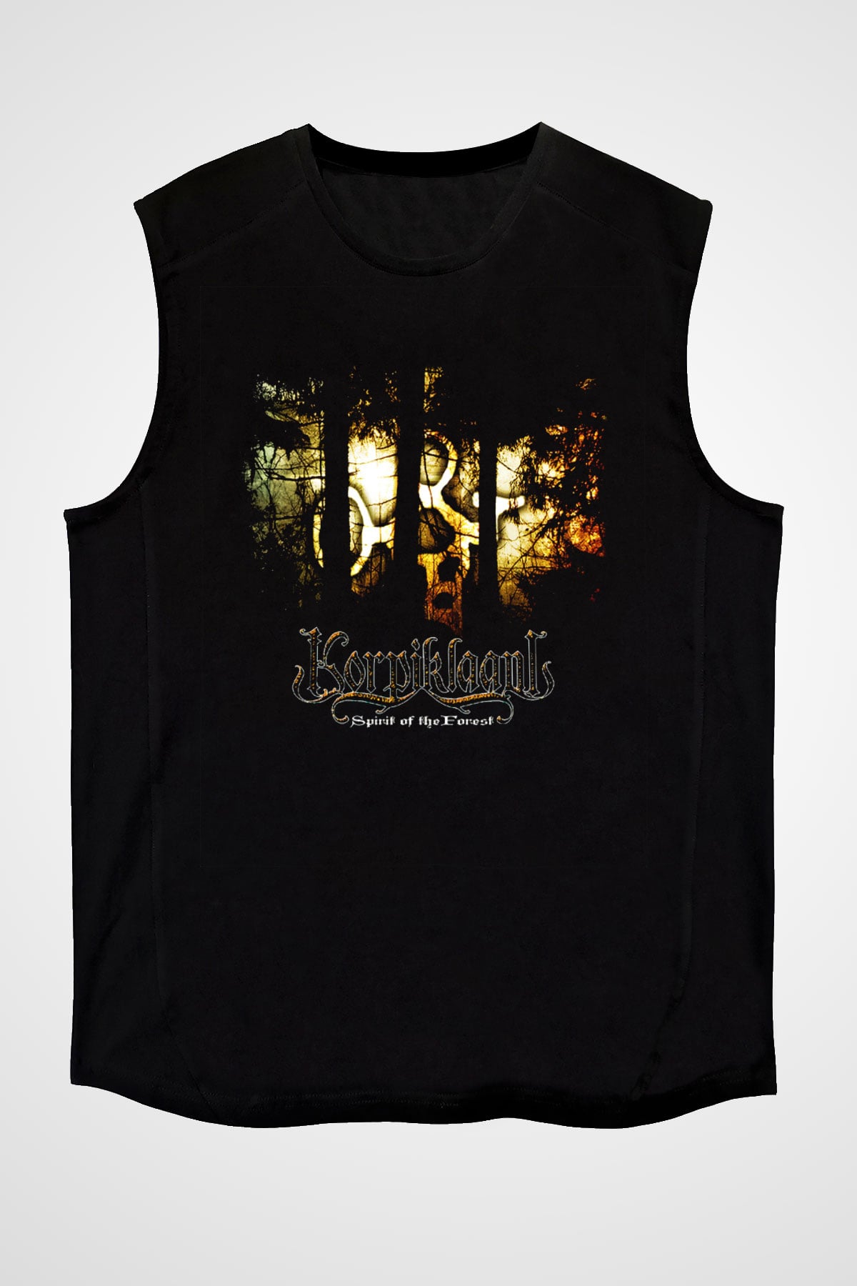 Korpiklaani Siyah Unisex Kolsuz Tişört