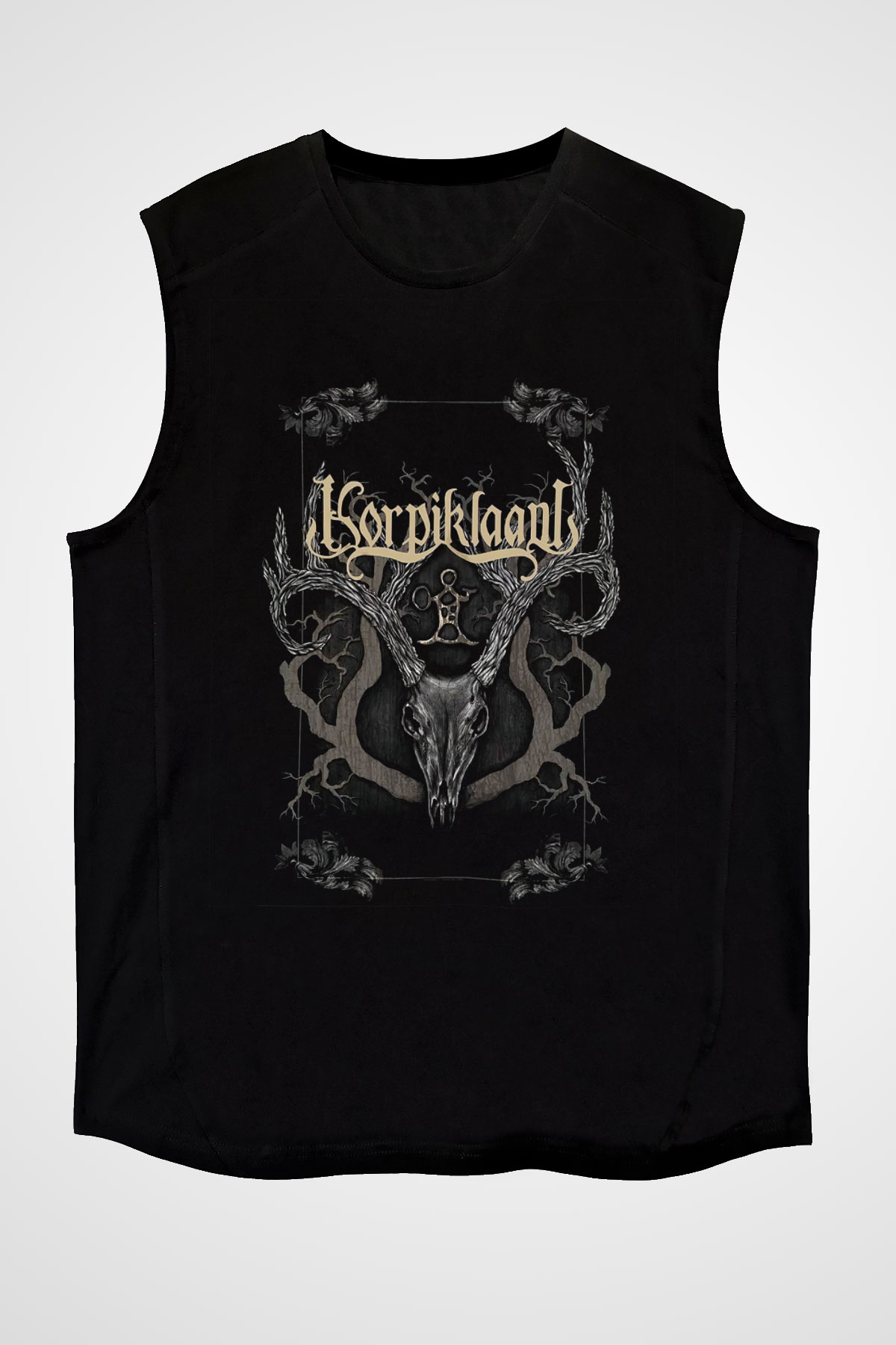 Korpiklaani Siyah Unisex Kolsuz Tişört