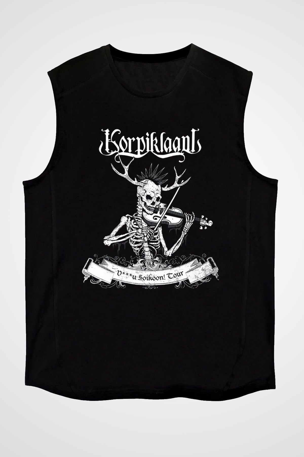 Korpiklaani Siyah Unisex Kolsuz Tişört