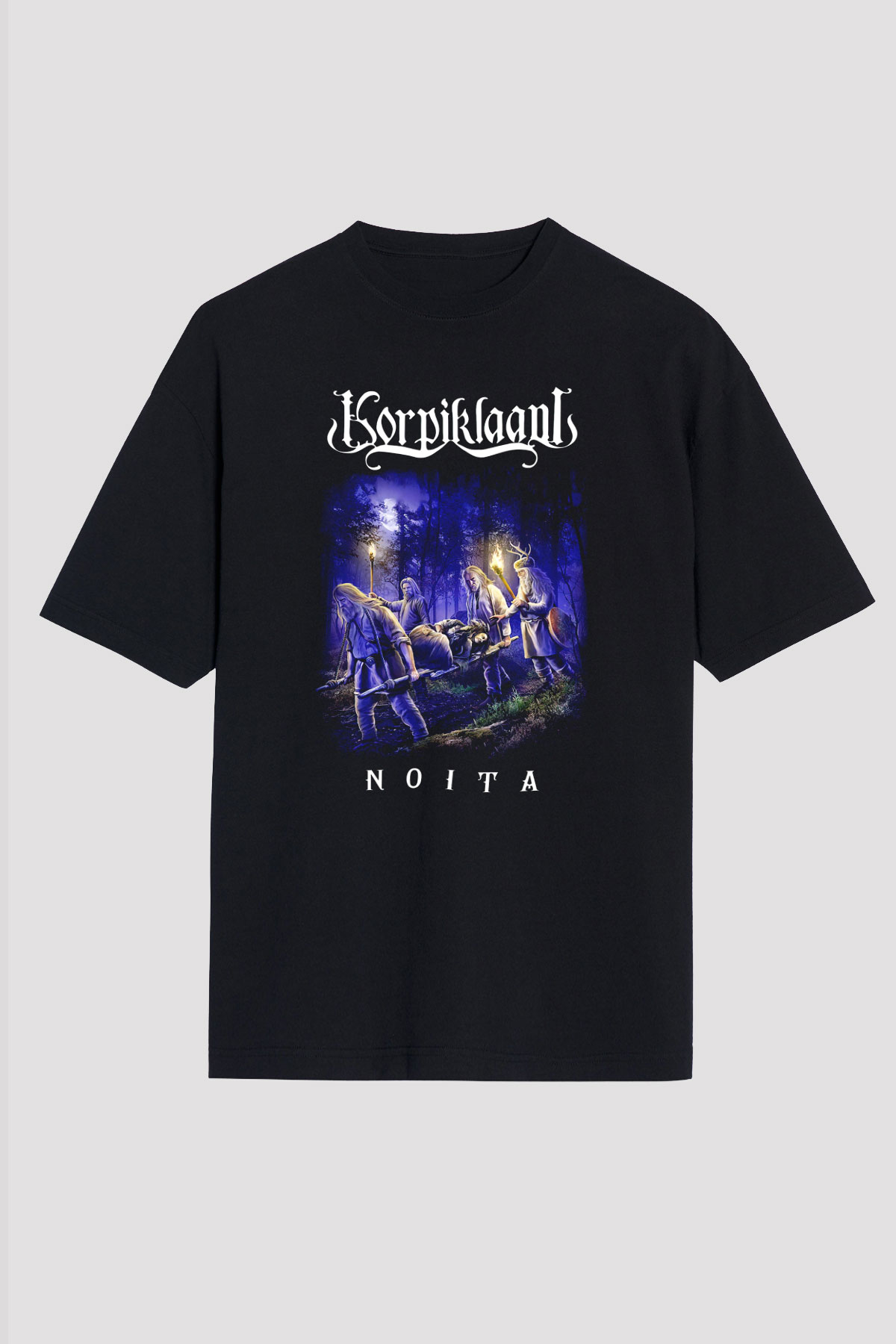 Korpiklaani Siyah Unisex Oversize Tişört T-Shirt