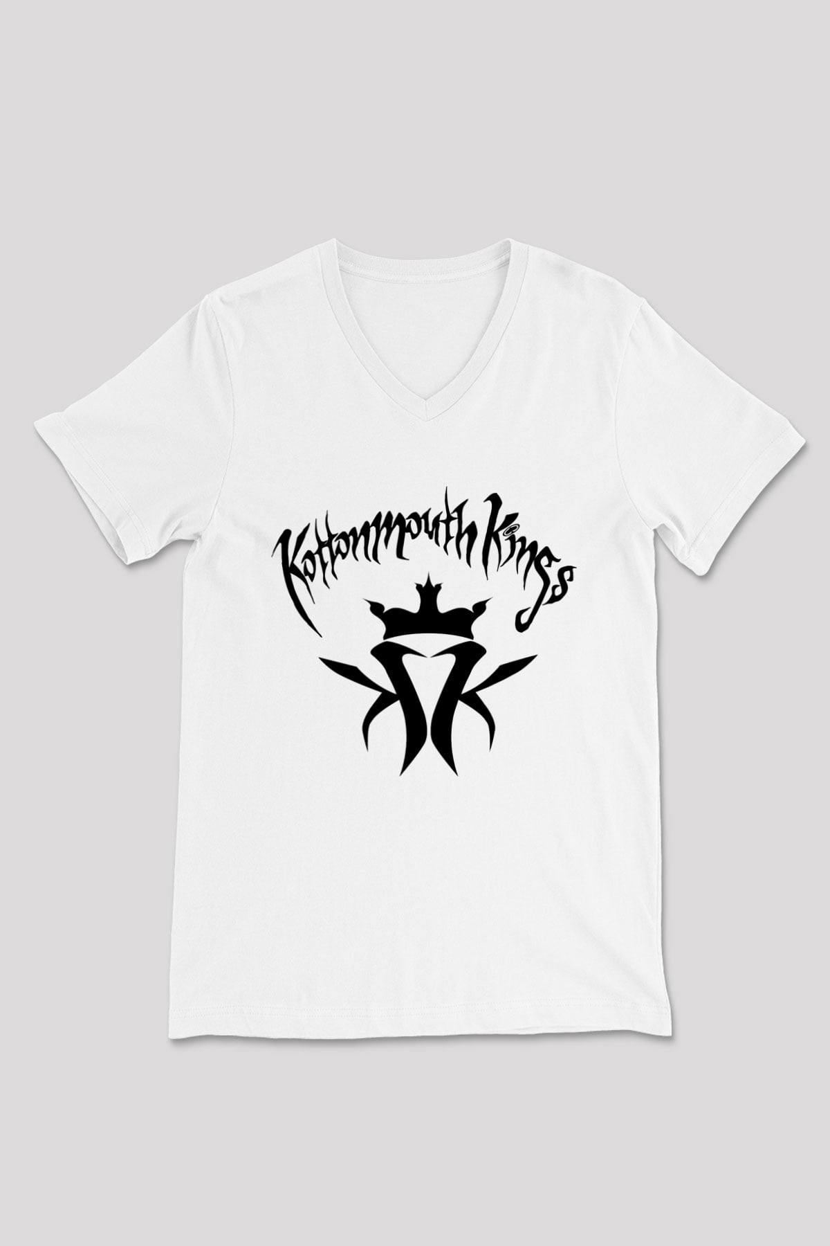 Kottonmouth Kings Beyaz Unisex V Yaka Tişört T-Shirt
