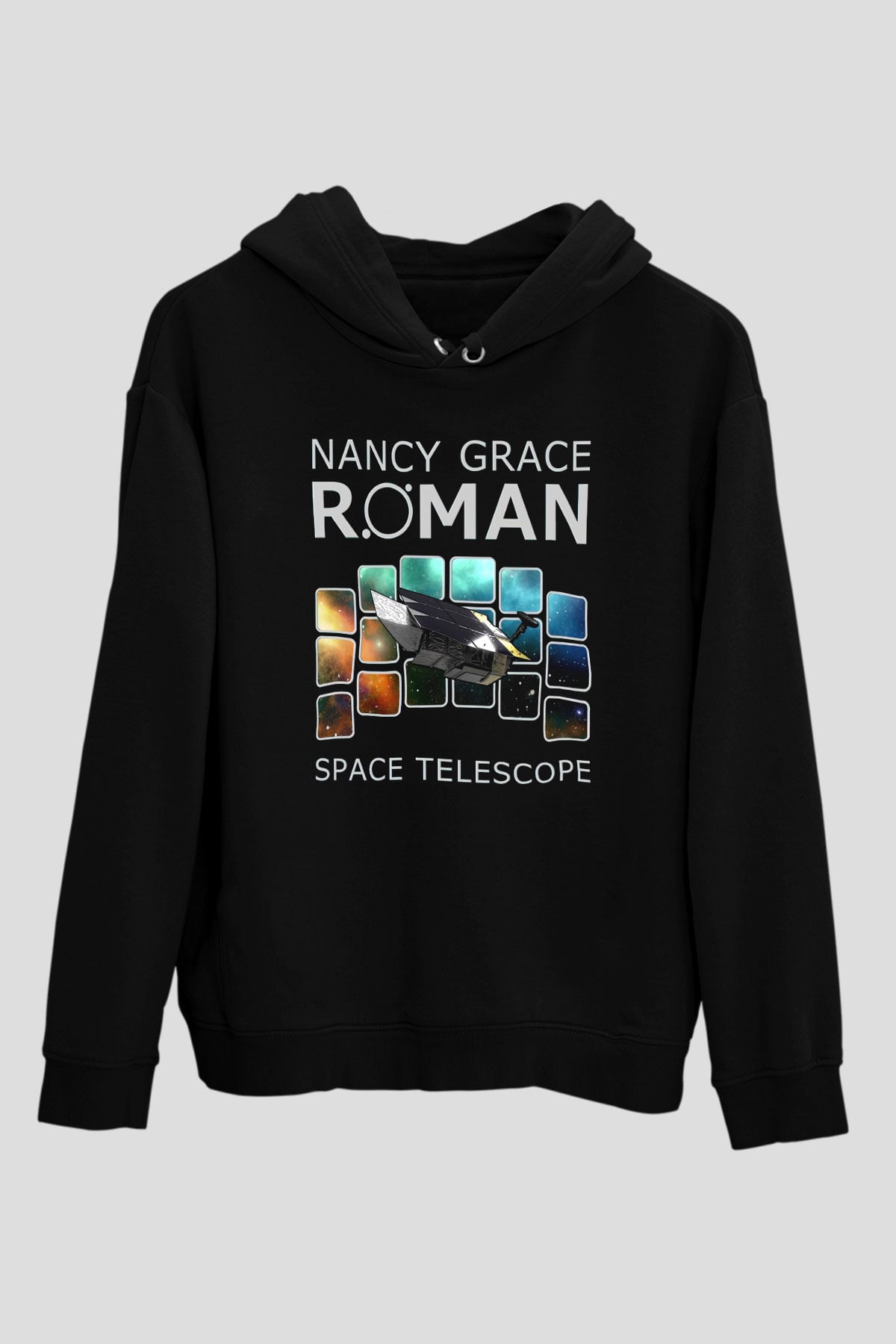 Kozmolog Siyah Unisex Kapüşonlu Sweatshirt
