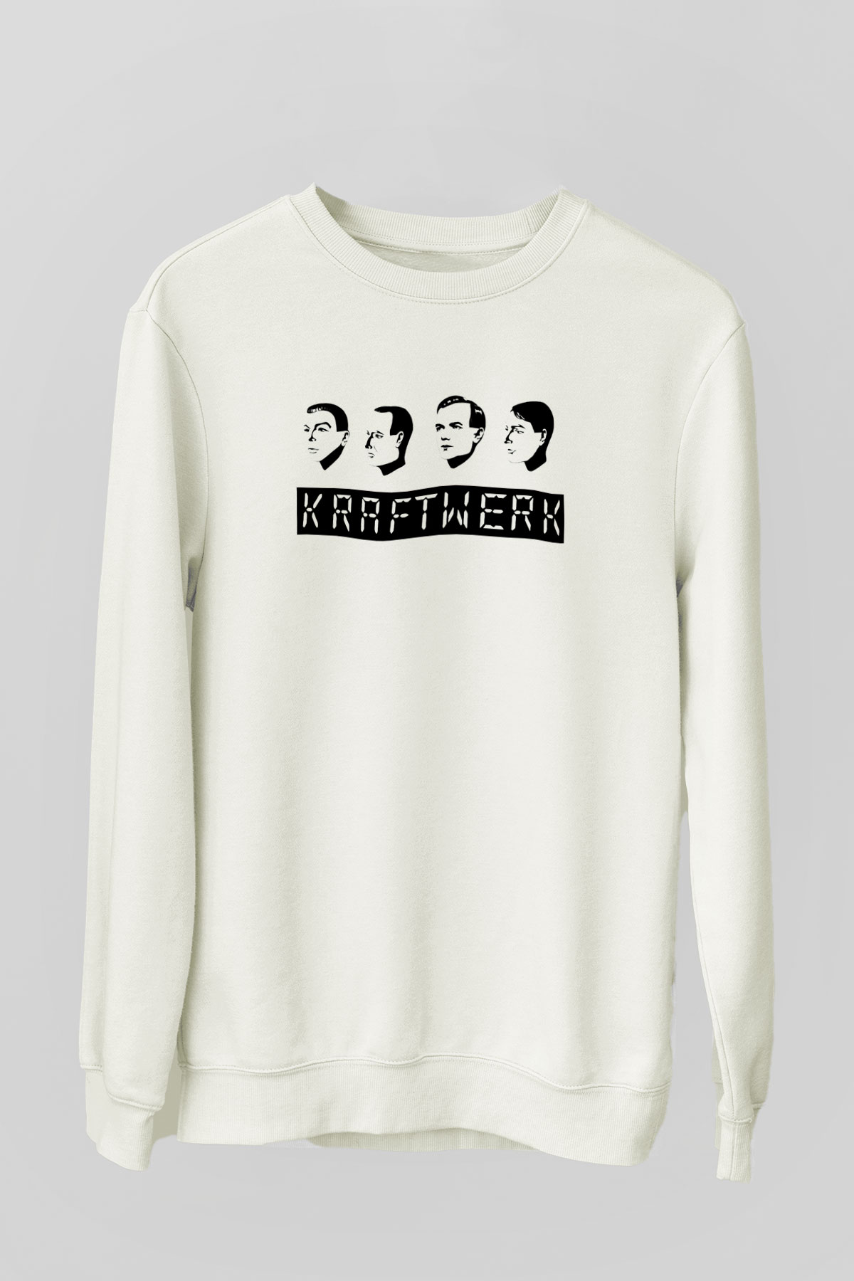 Kraftwerk Beyaz Unisex Sweatshirt
