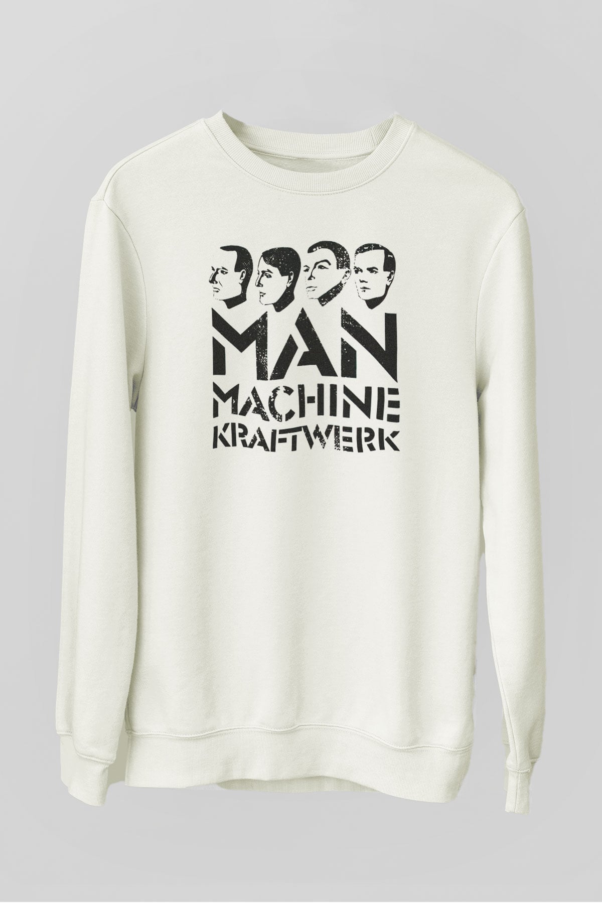 Kraftwerk Beyaz Unisex Sweatshirt