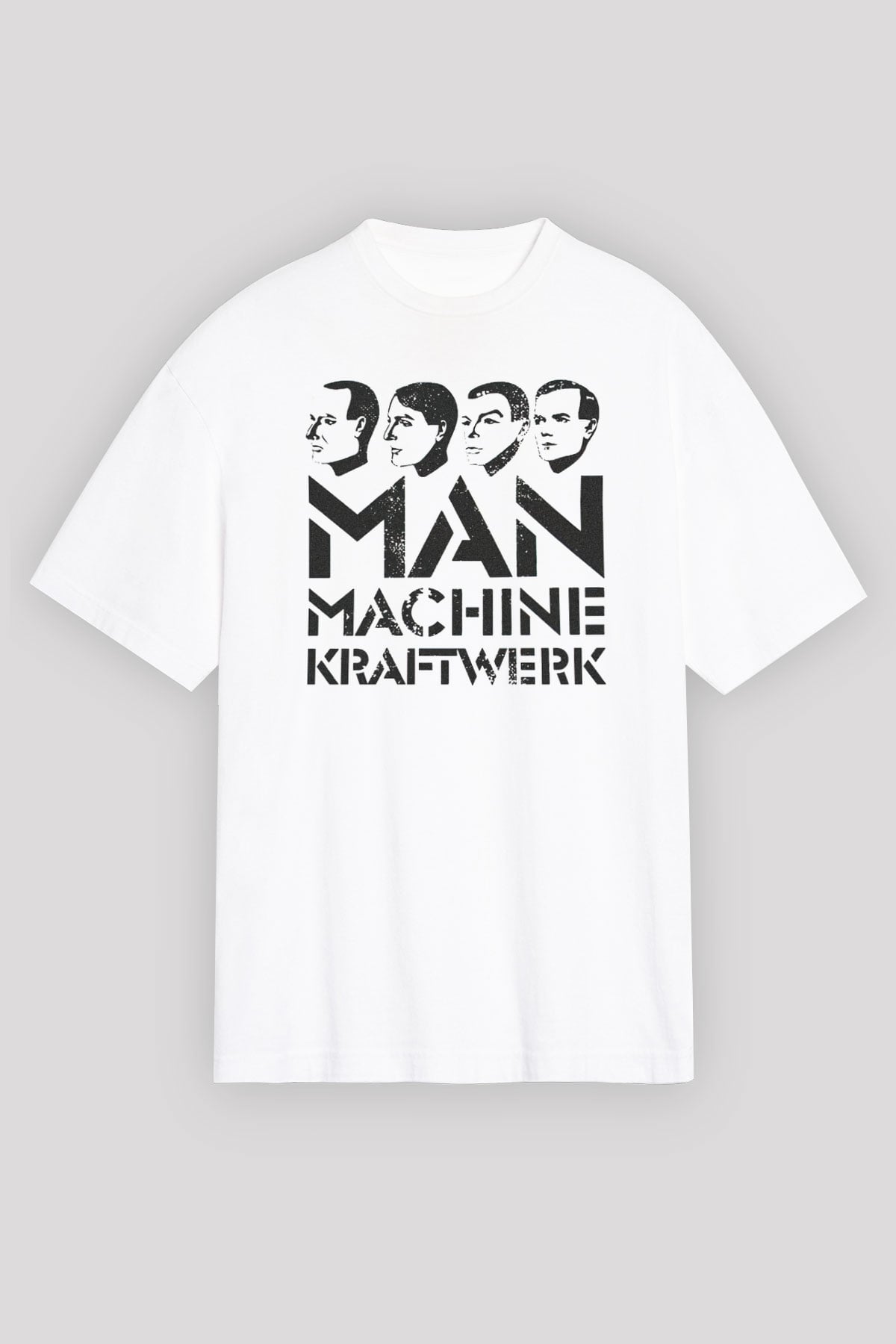 Kraftwerk Beyaz Unisex Tişört T-Shirt - TişörtFabrikası