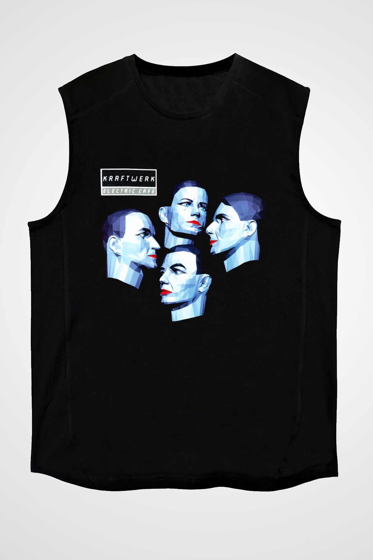 Kraftwerk Siyah Unisex Kolsuz Tişört