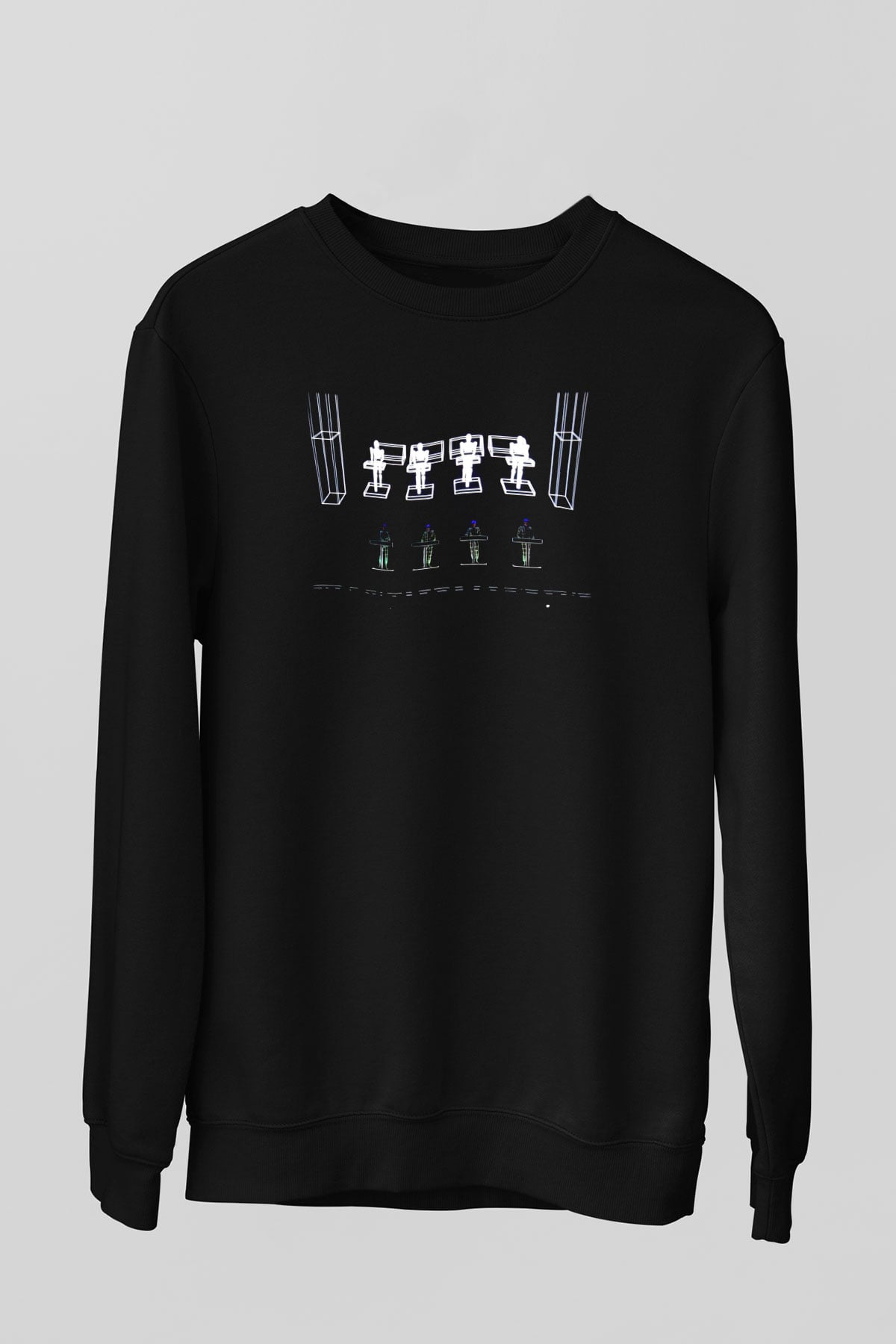 Kraftwerk Siyah Unisex Sweatshirt