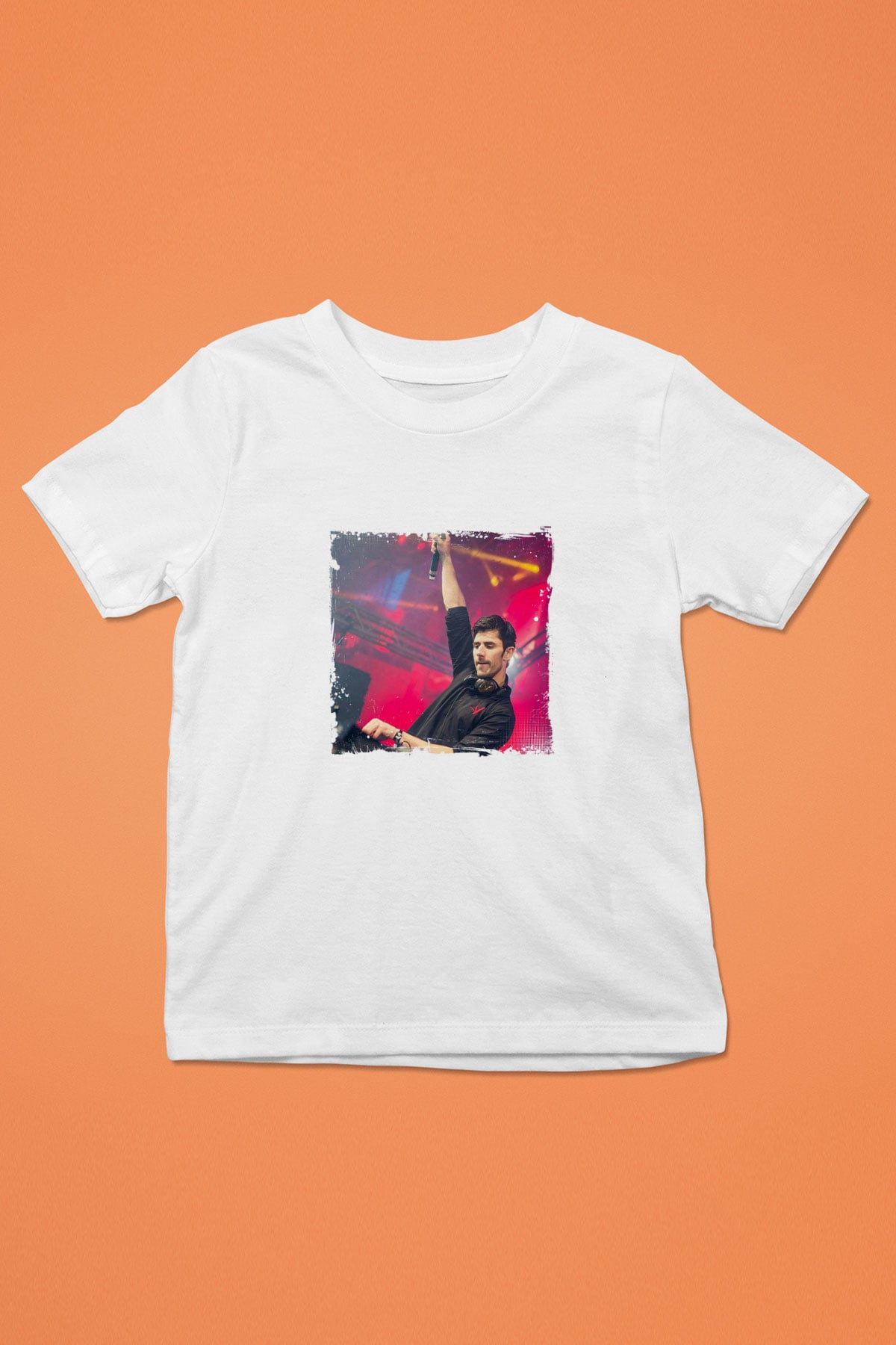 KSHMR Baskılı Beyaz Çocuk Tişört