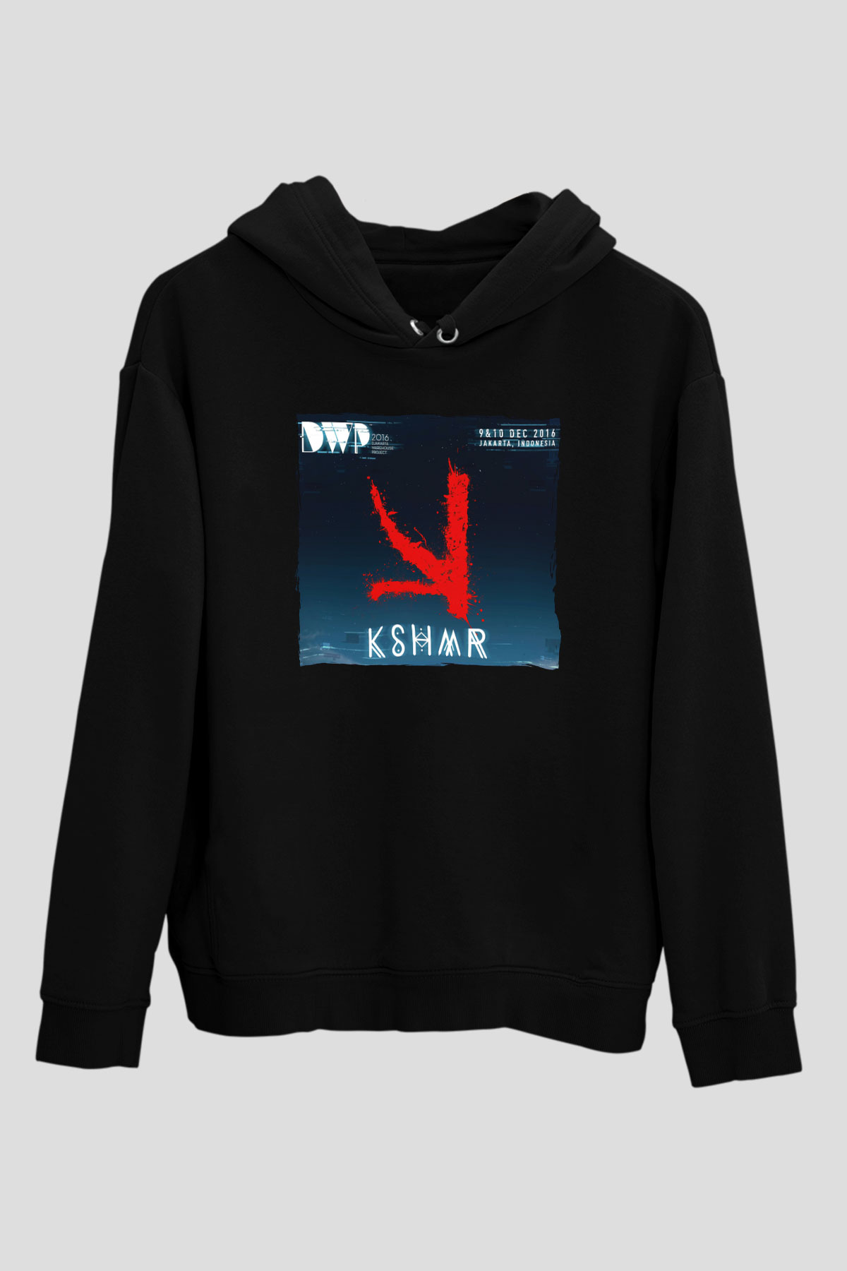 KSHMR Siyah Unisex Kapüşonlu Sweatshirt