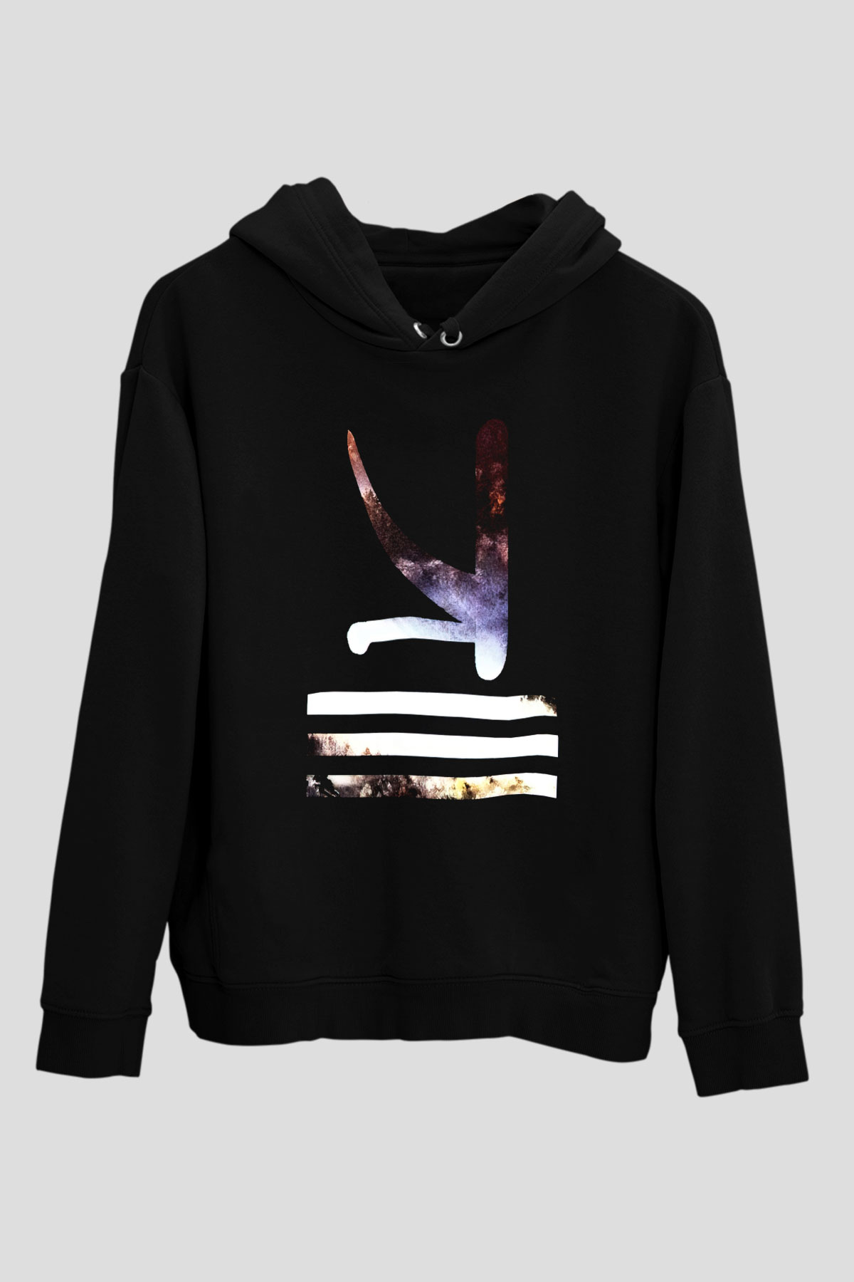 KSHMR Siyah Unisex Kapüşonlu Sweatshirt
