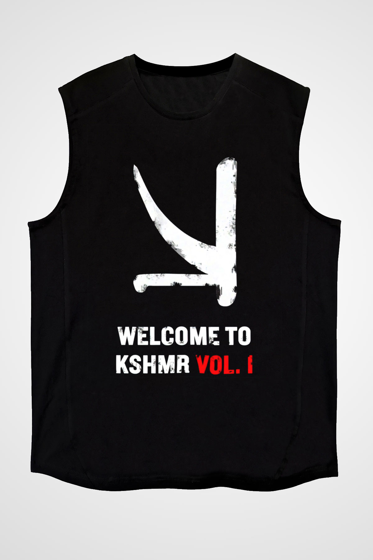 KSHMR Siyah Unisex Kolsuz Tişört