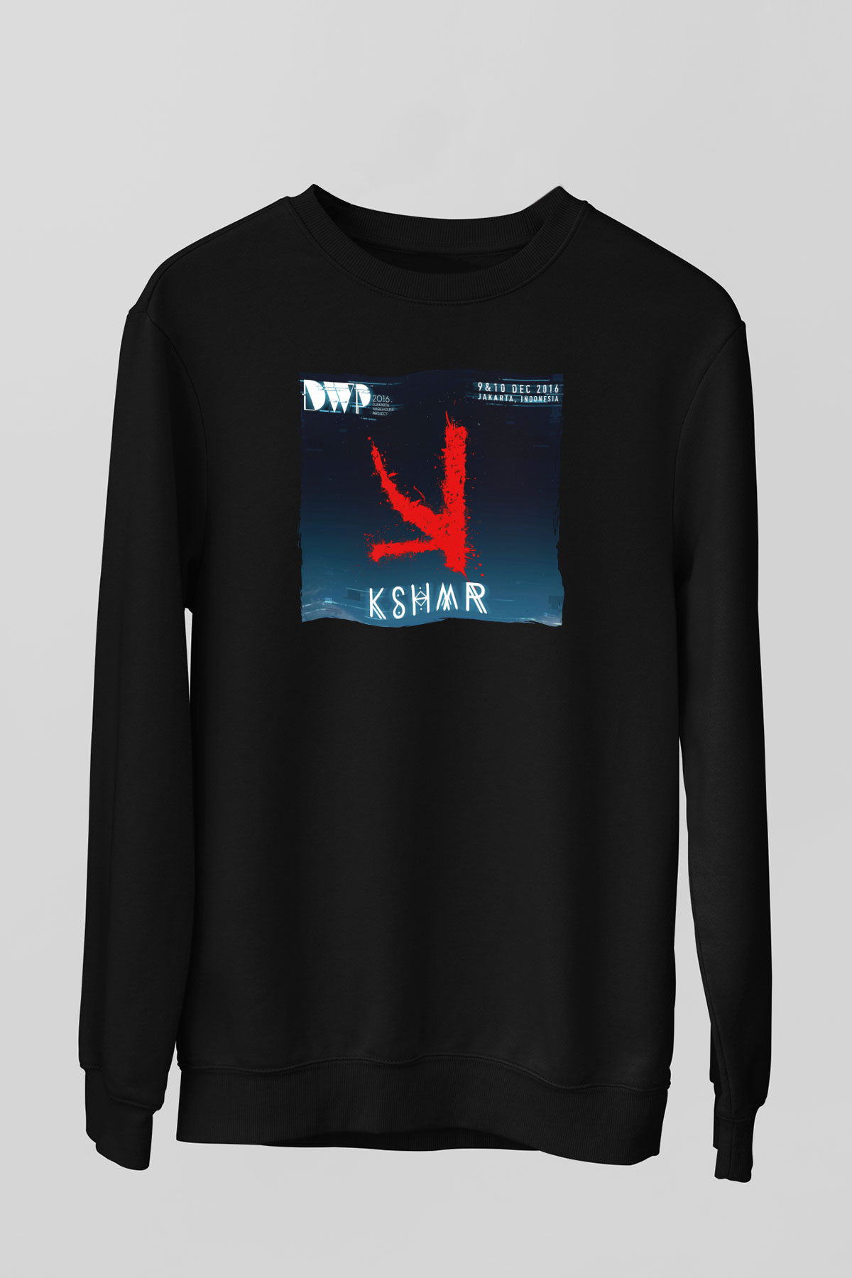 KSHMR Siyah Unisex Sweatshirt