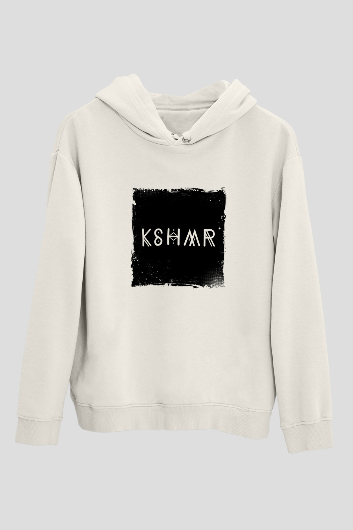 KSHMRBaskılı Beyaz Hoodie