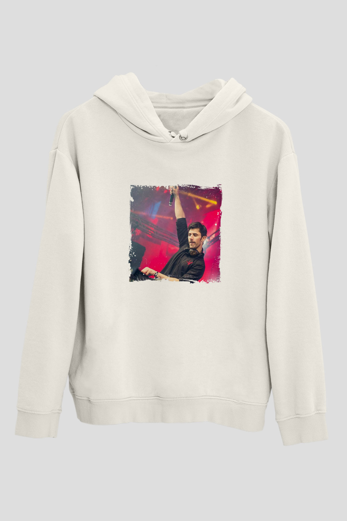 KSHMRBaskılı Beyaz Hoodie