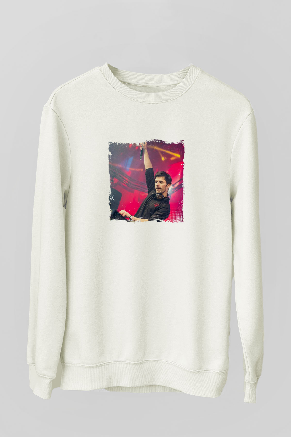 KSHMRBaskılı Beyaz Sweatshirt