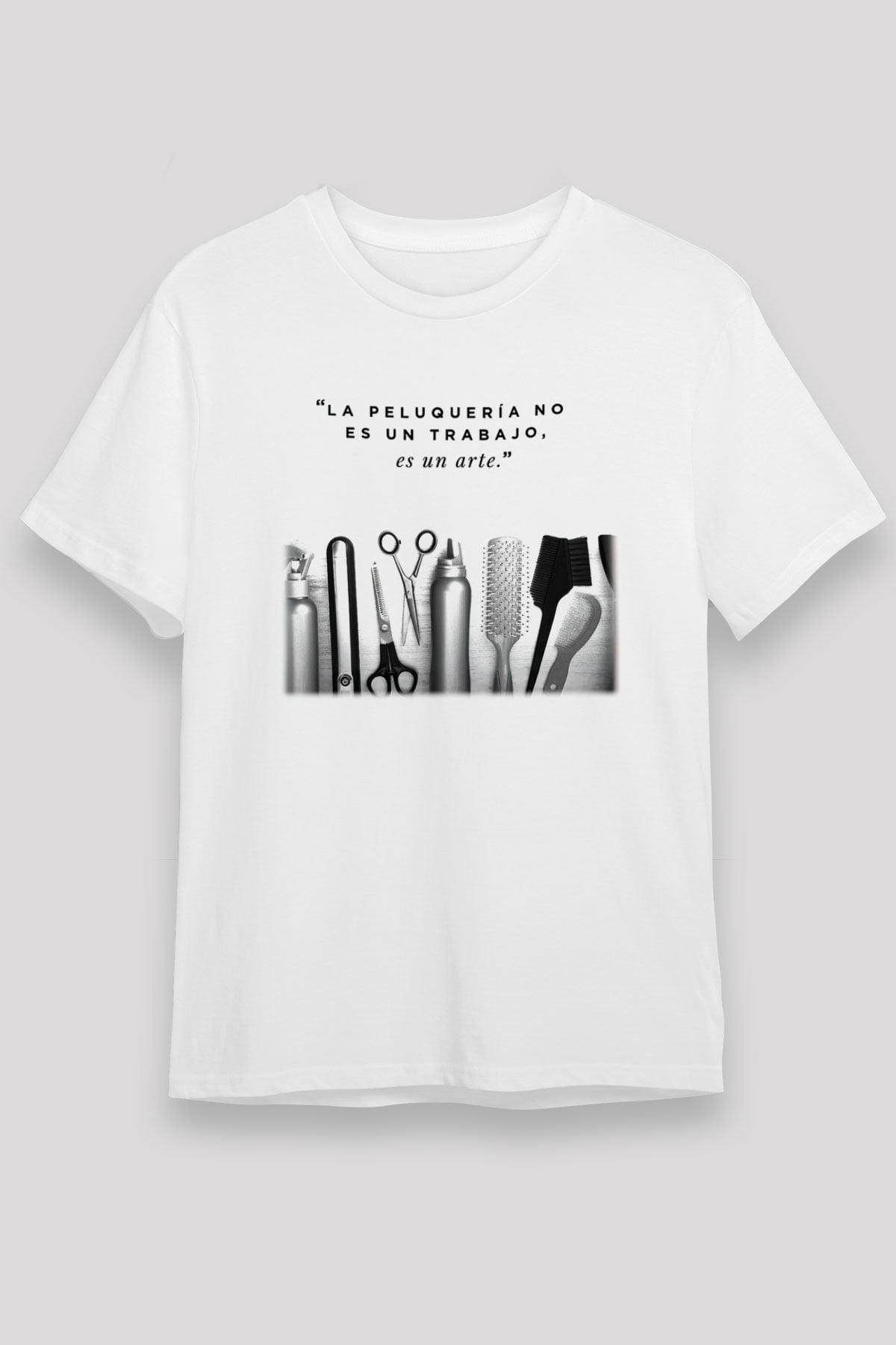 Kuaför Beyaz Unisex Tişört T-Shirt - TişörtFabrikası