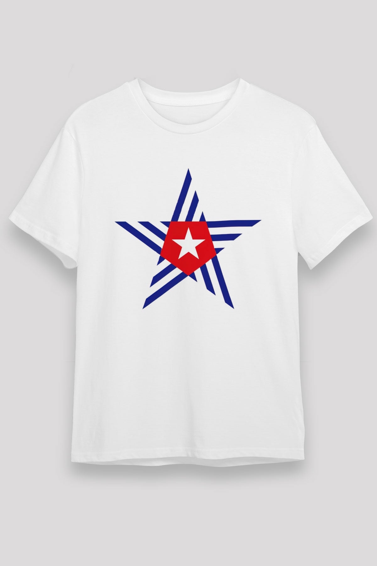 Küba Beyaz Unisex Tişört T-Shirt - TişörtFabrikası