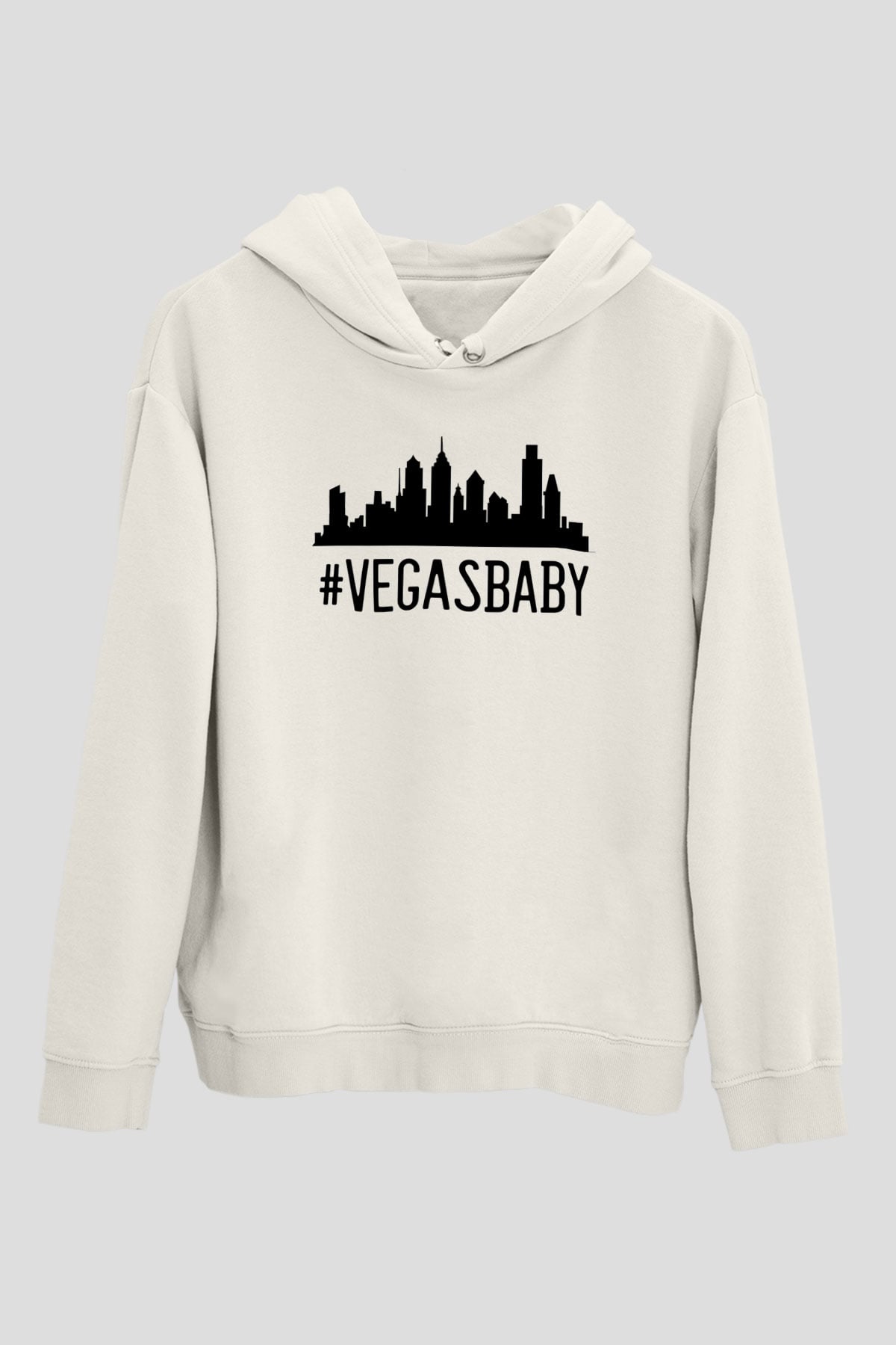 Kumarbaz Beyaz Unisex Kapüşonlu Sweatshirt