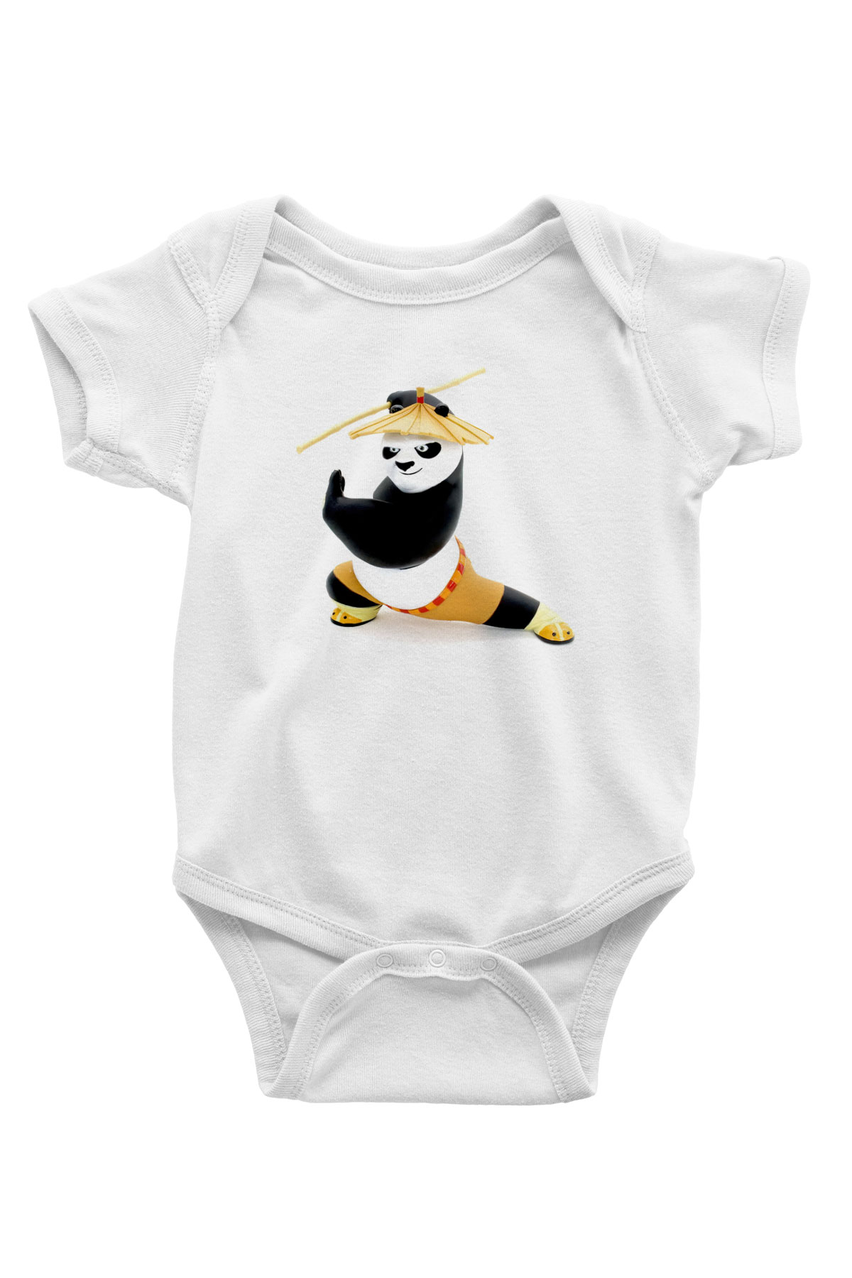Kung Fu Beyaz Bebek Body - Zıbın