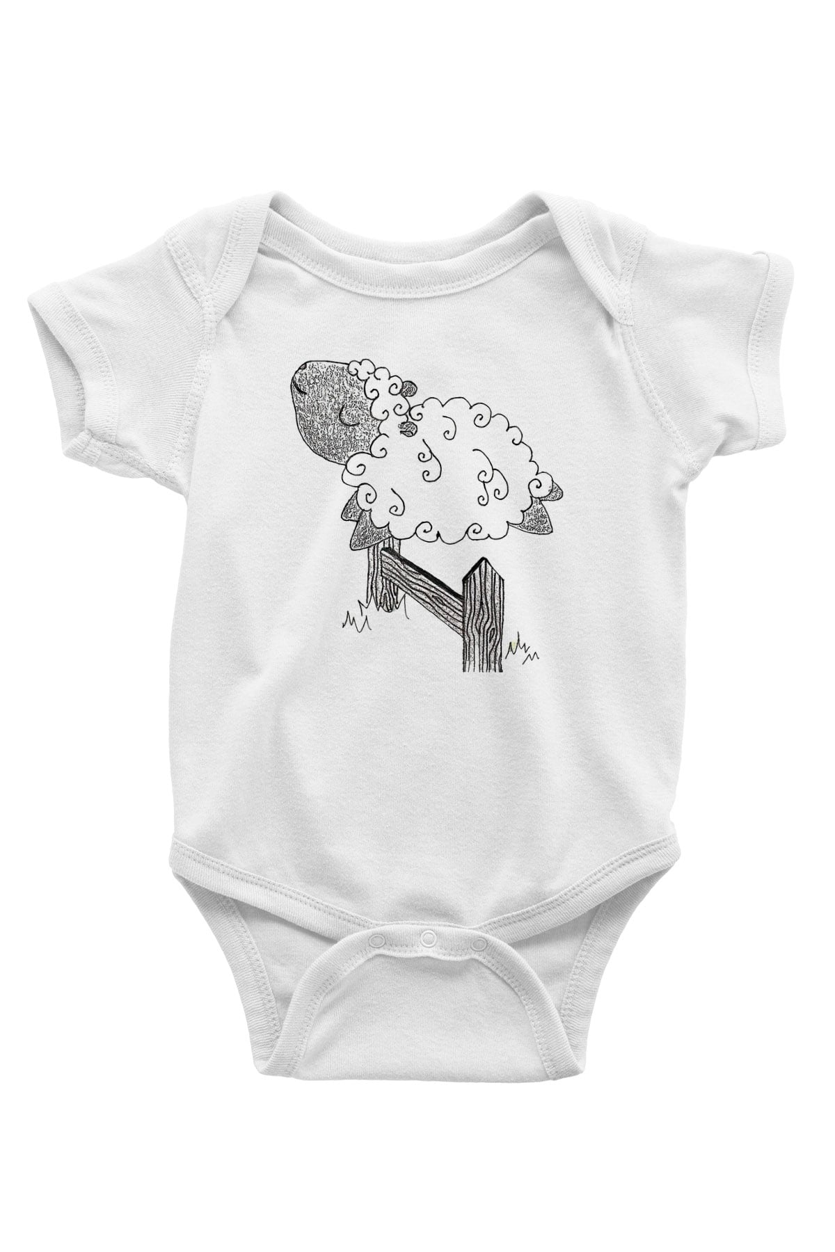 Kurban Bayramı Baskılı Beyaz Unisex Bebek Body - Zıbın