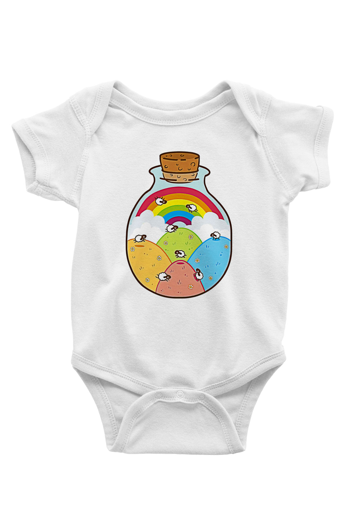 Kurban Bayramı Baskılı Beyaz Unisex Bebek Body - Zıbın