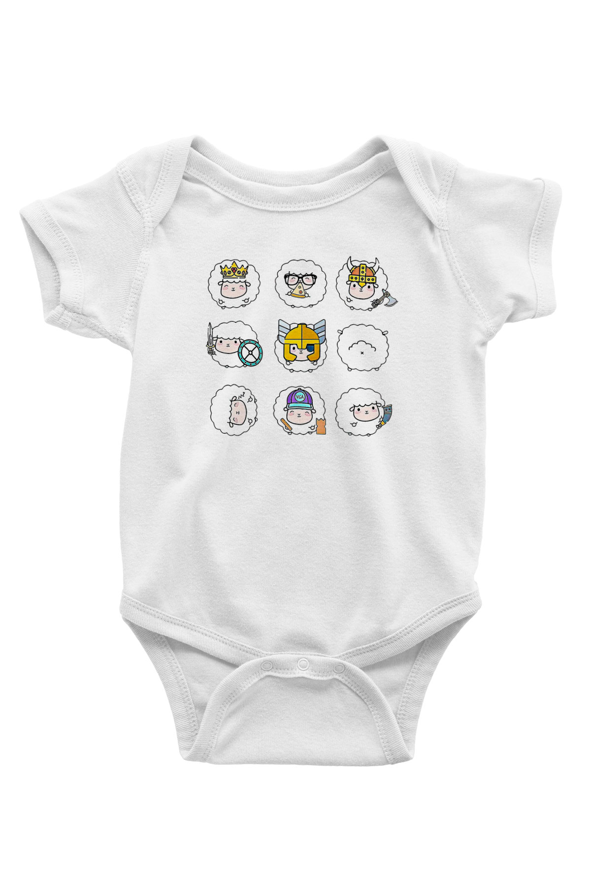 Kurban Bayramı Baskılı Beyaz Unisex Bebek Body - Zıbın
