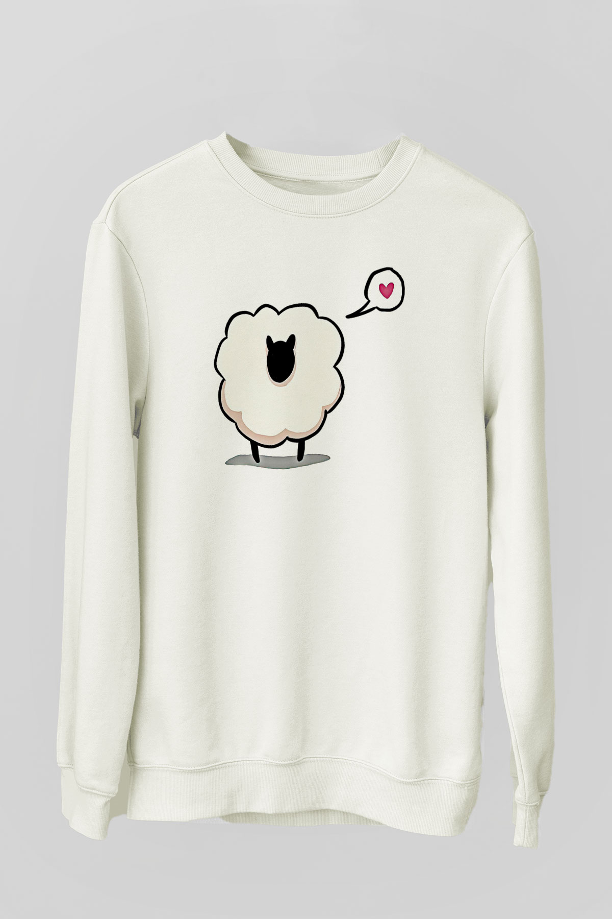 Kurban Bayramı Baskılı Beyaz Unisex Sweatshirt