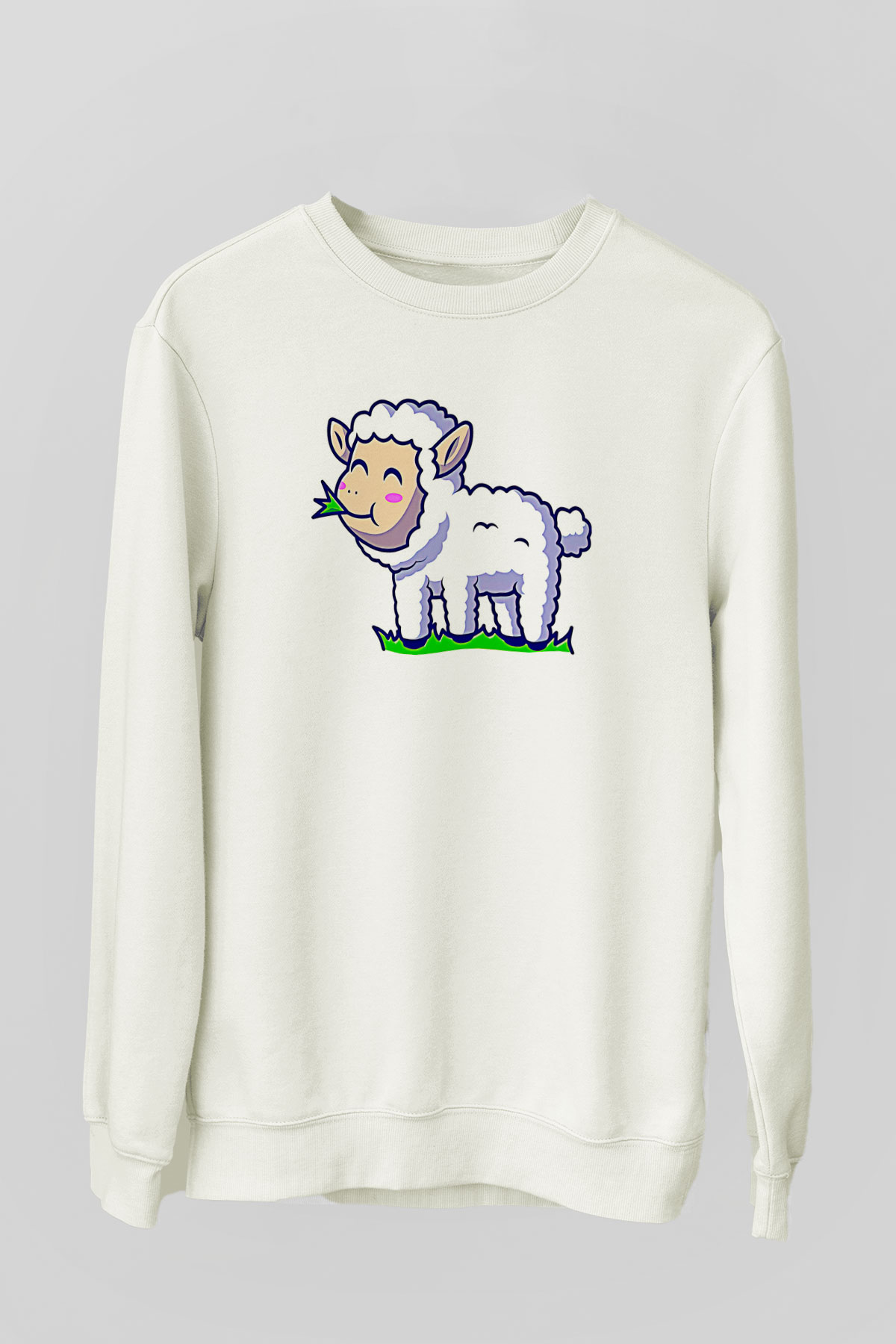 Kurban Bayramı Baskılı Beyaz Unisex Sweatshirt