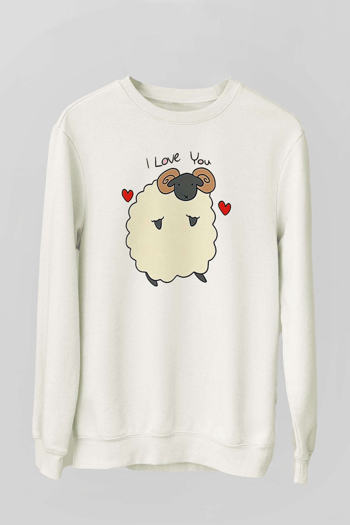Kurban Bayramı Baskılı Beyaz Unisex Sweatshirt