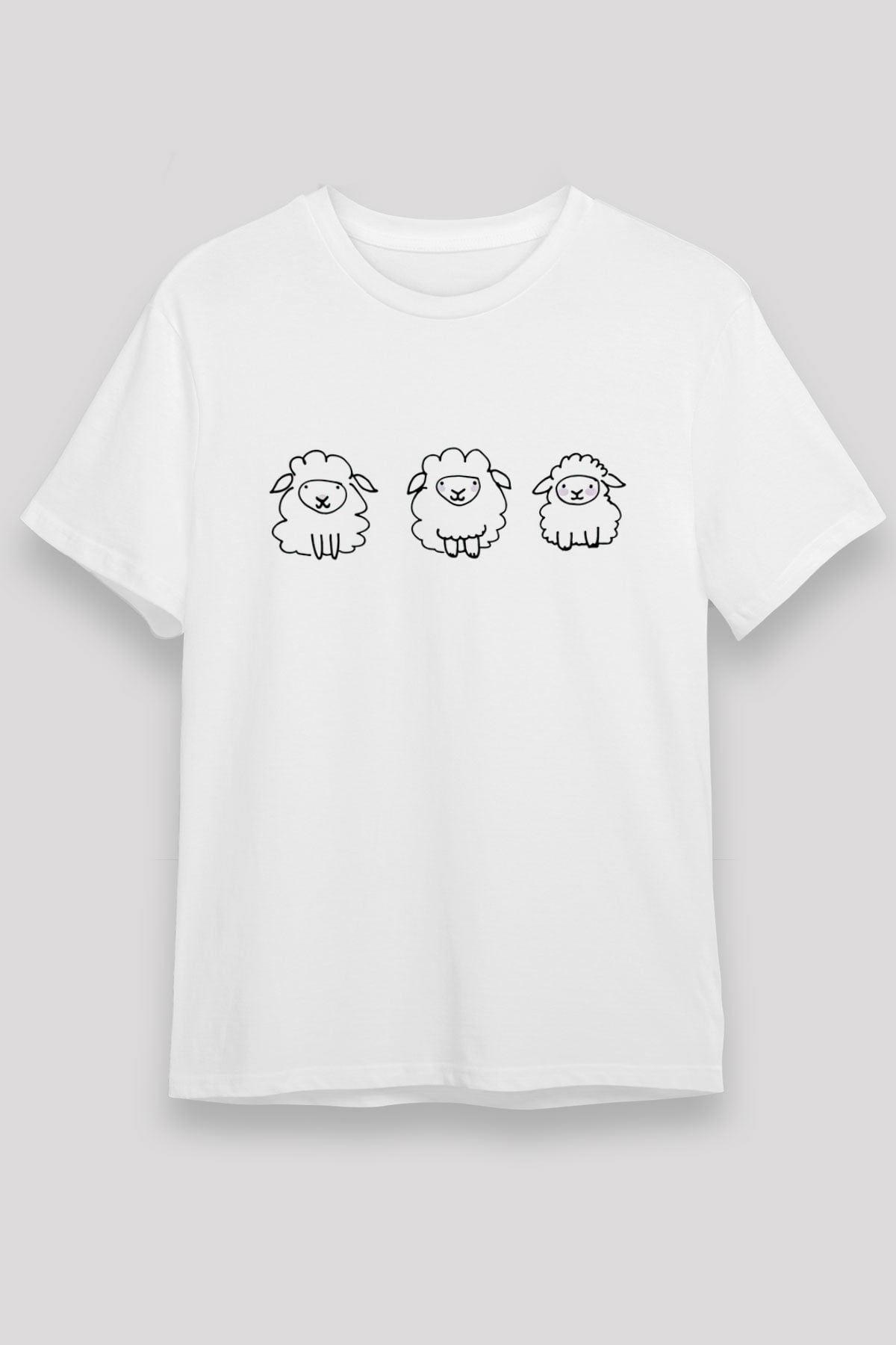 Kurban Bayramı Baskılı Unisex Beyaz Tişört - Tshirt
