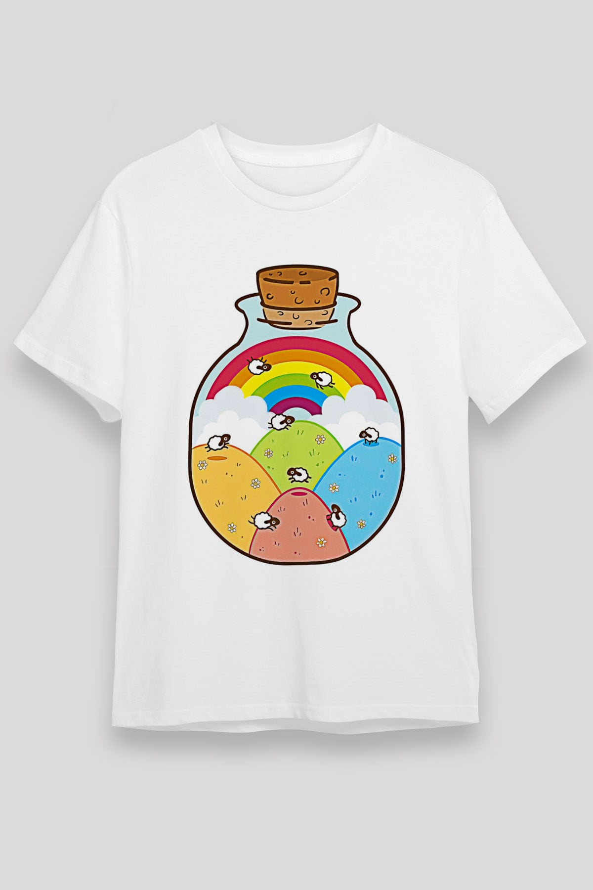 Kurban Bayramı Baskılı Unisex Beyaz Tişört - Tshirt