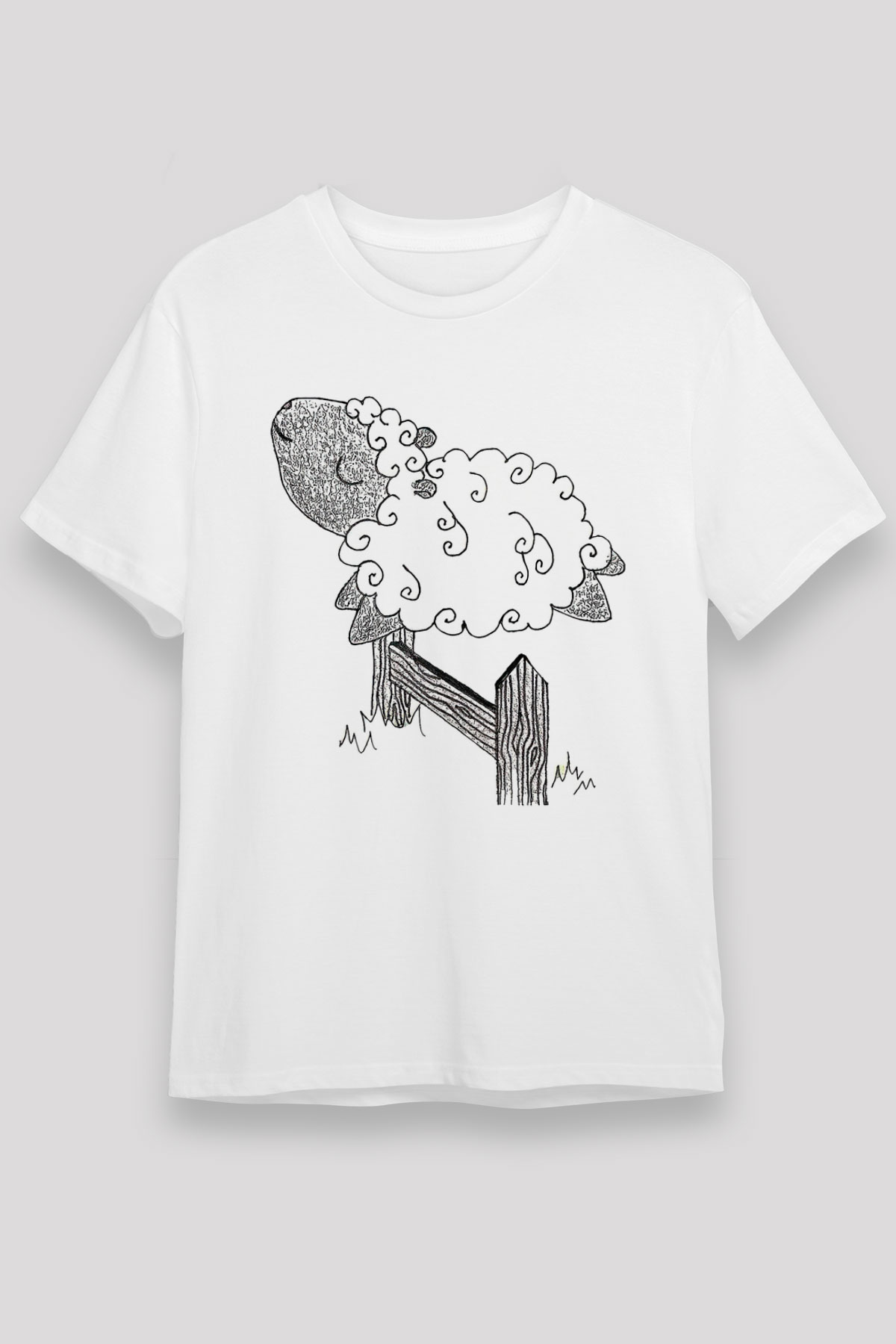 Kurban Bayramı Baskılı Unisex Beyaz Tişört - Tshirt