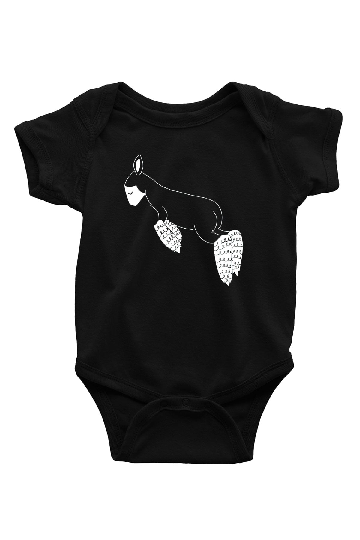 Kurban Bayramı Baskılı Unisex Siyah Bebek Body - Zıbın