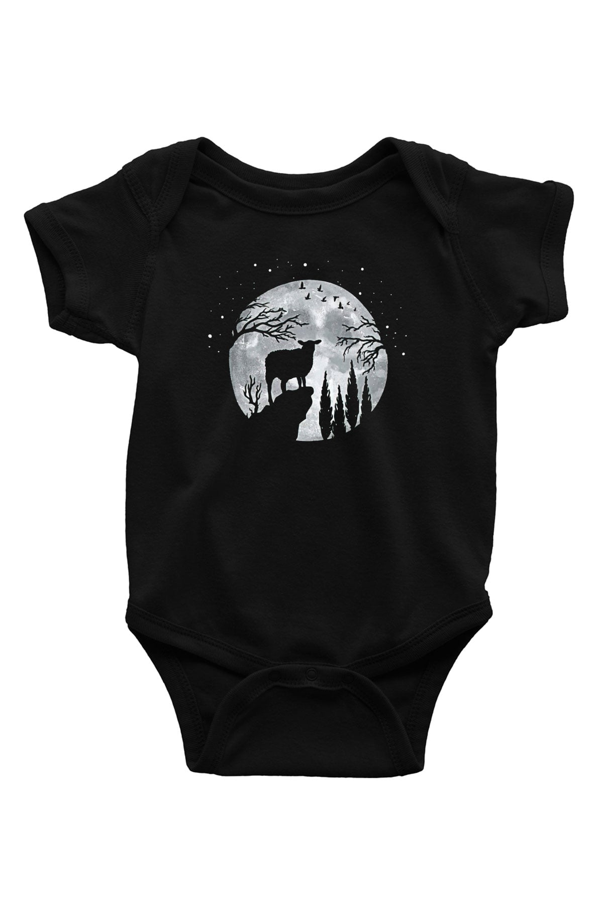 Kurban Bayramı Baskılı Unisex Siyah Bebek Body - Zıbın