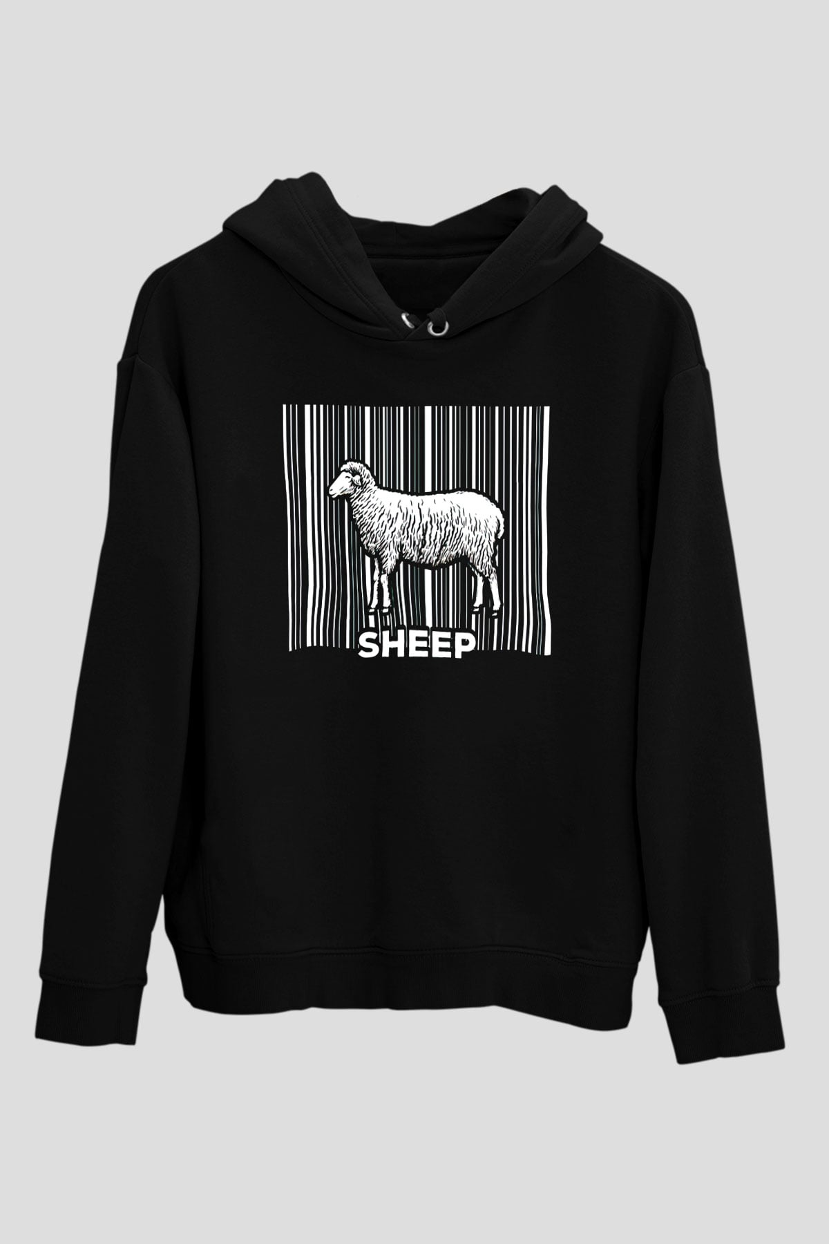 Kurban Bayramı Baskılı Unisex Siyah Hoodie