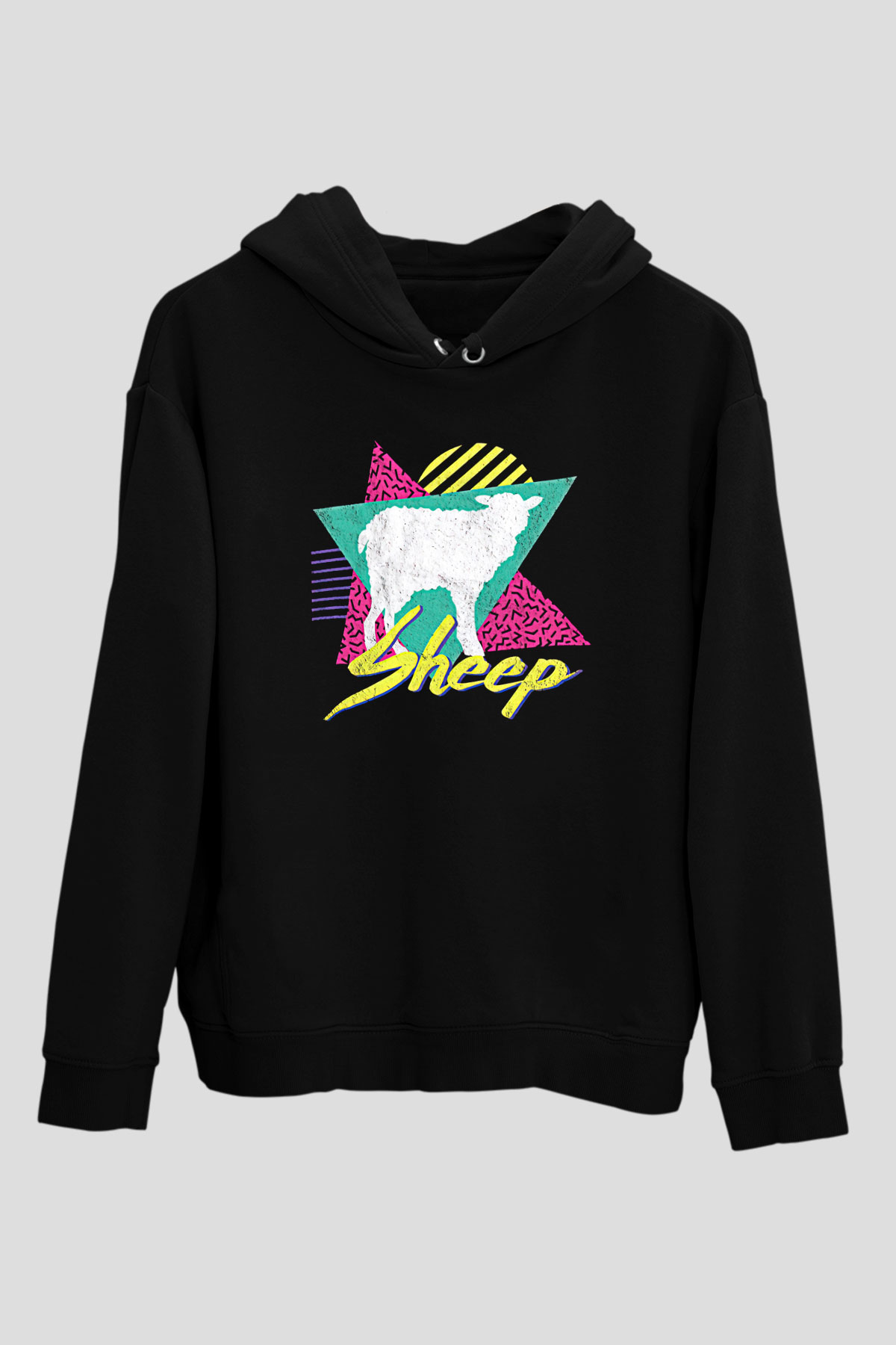 Kurban Bayramı Baskılı Unisex Siyah Hoodie