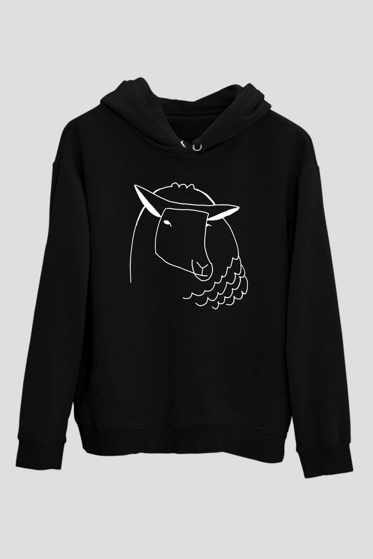Kurban Bayramı Baskılı Unisex Siyah Hoodie