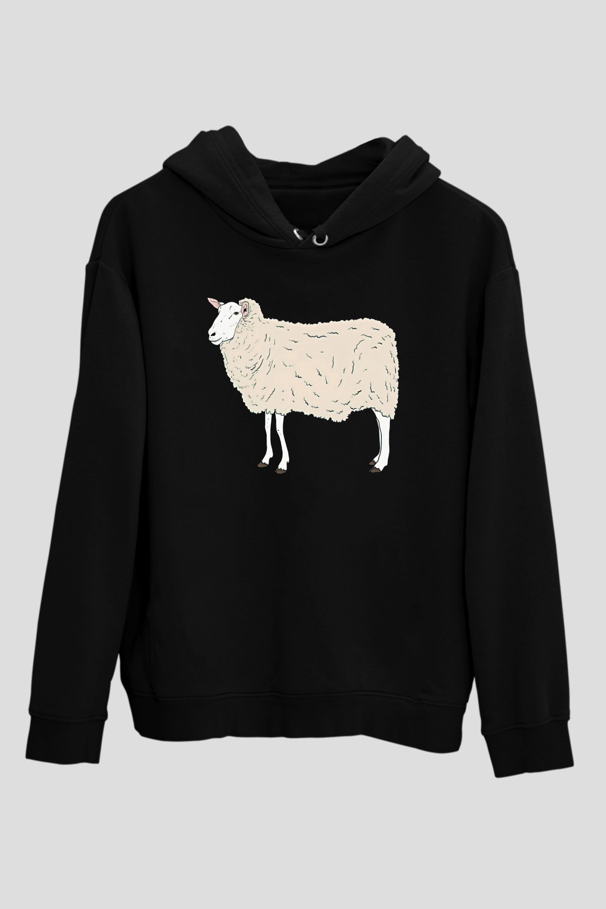 Kurban Bayramı Baskılı Unisex Siyah Hoodie