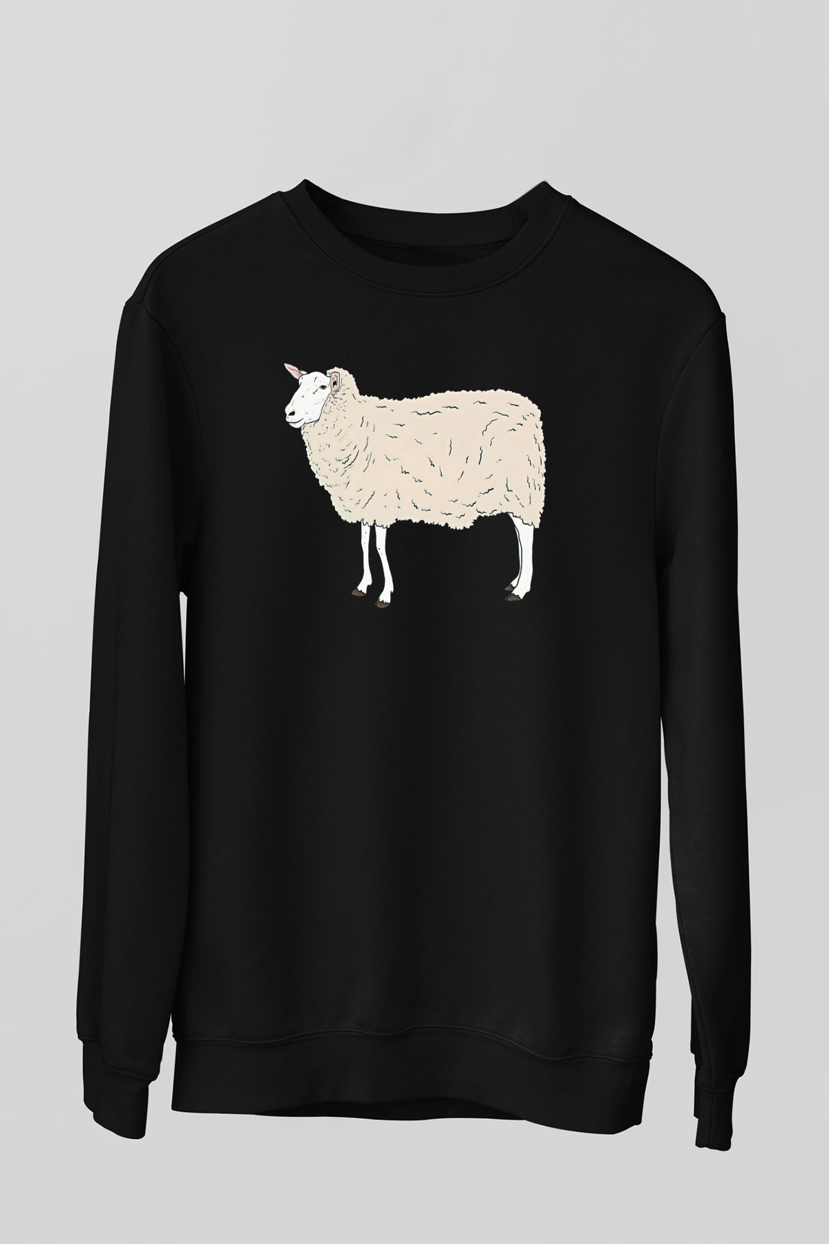 Kurban Bayramı Baskılı Unisex Siyah Sweatshirt
