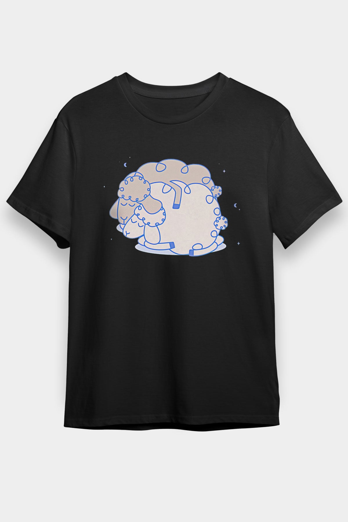 Kurban Bayramı Baskılı Unisex Siyah Tişört - Tshirt