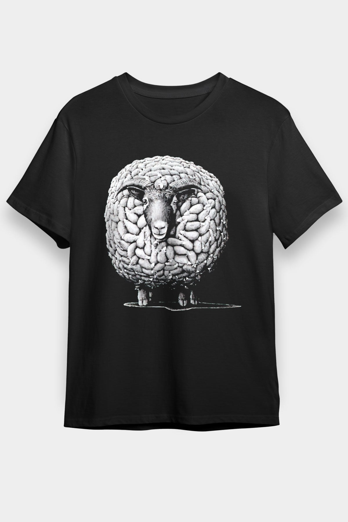 Kurban Bayramı Baskılı Unisex Siyah Tişört - Tshirt