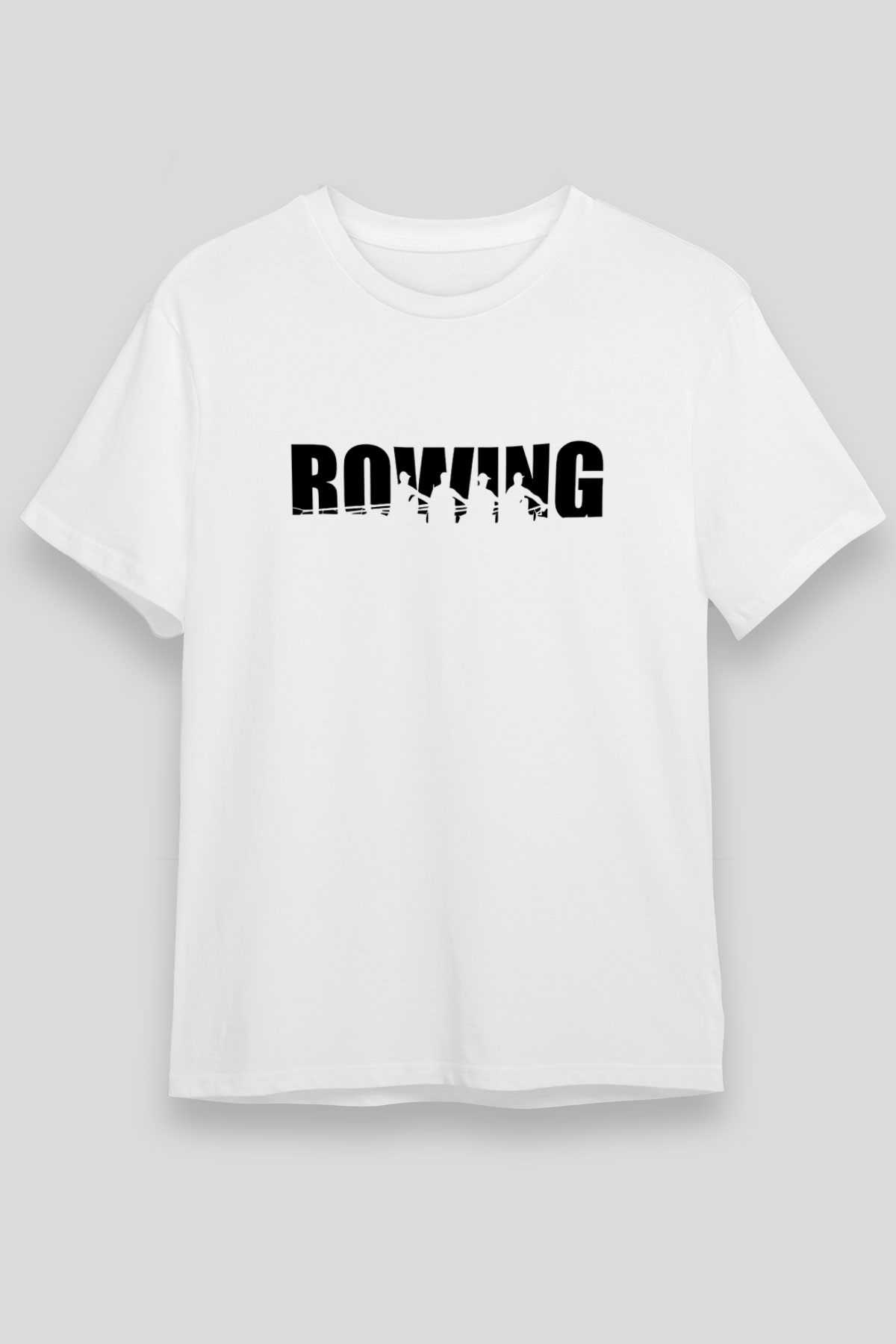 Kürek Baskılı Unisex Beyaz Tişört - Tshirt