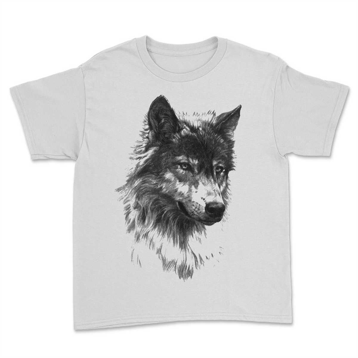 Kurt Baskılı Tasarım Unisex Tişört - Kurt T-Shirt