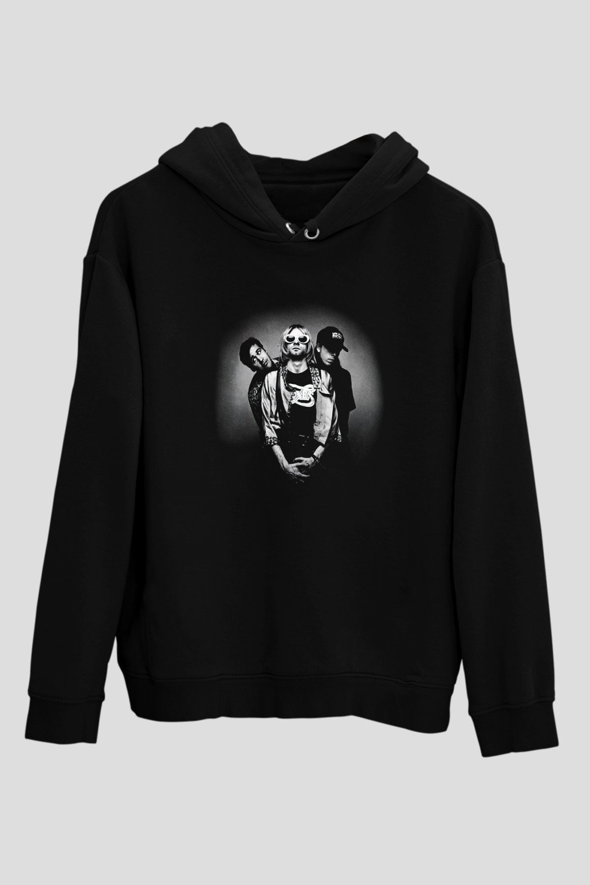 Kurt Cobain Siyah Unisex Hoodie
