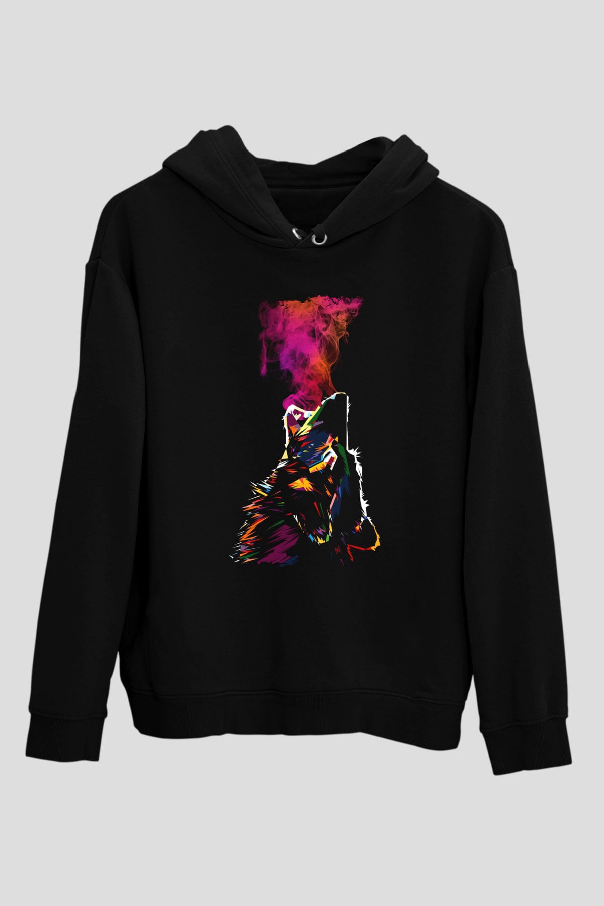 Kurt Siyah Unisex Hoodie